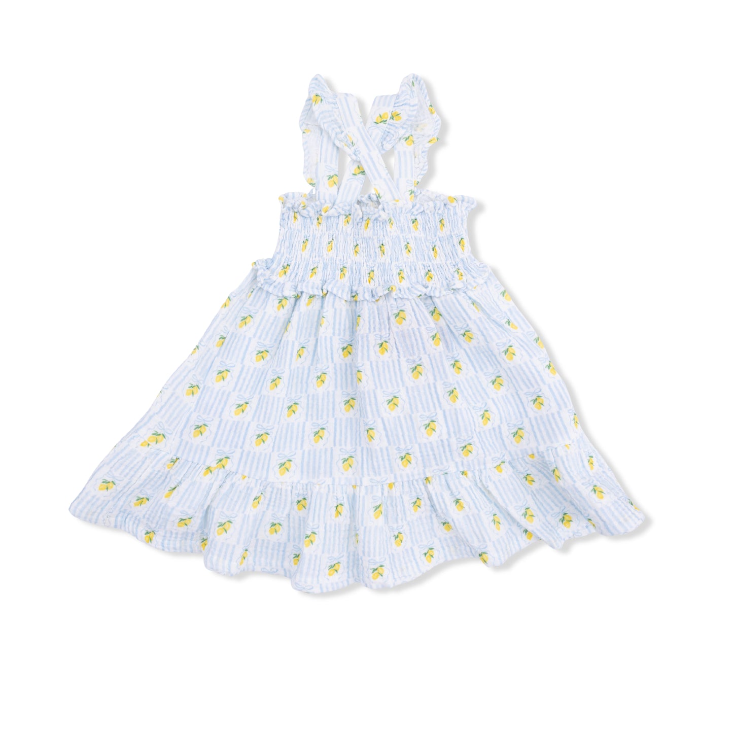 Lovely Lemons - Smocked Ruffle Sundress with Bloomer-Angel Dear