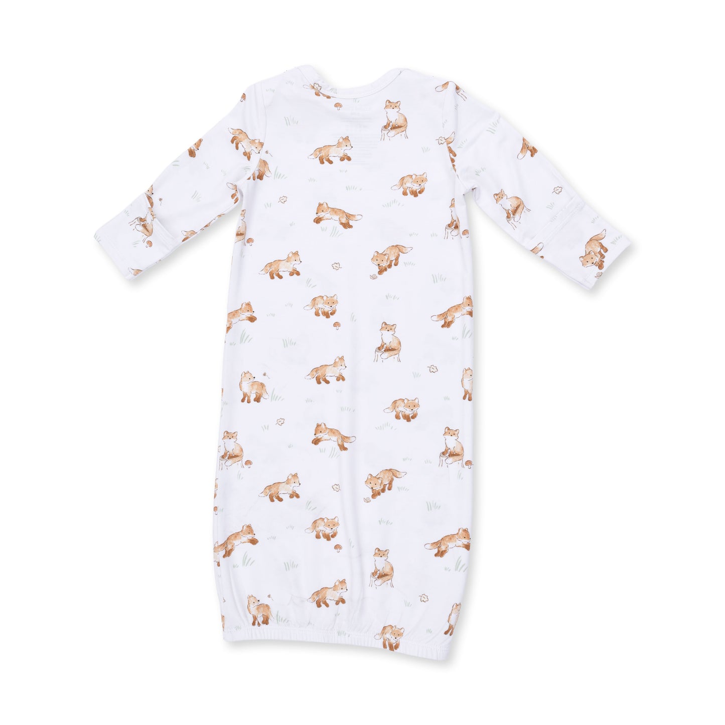 Little Explorer Fox - Lap Shoulder Gown and Knotted Hat