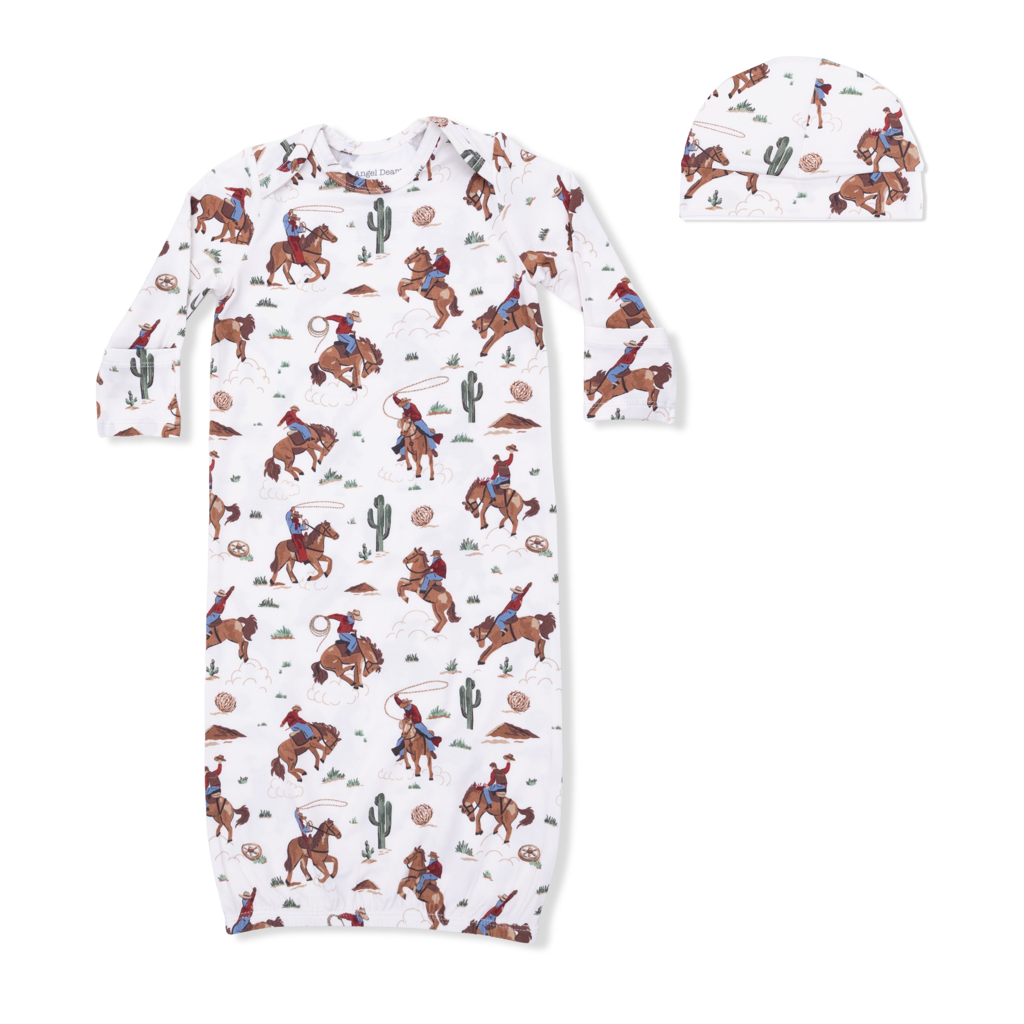 Buckaroo Western - Lap Shoulder Gown & Beanie Hat-Angel Dear