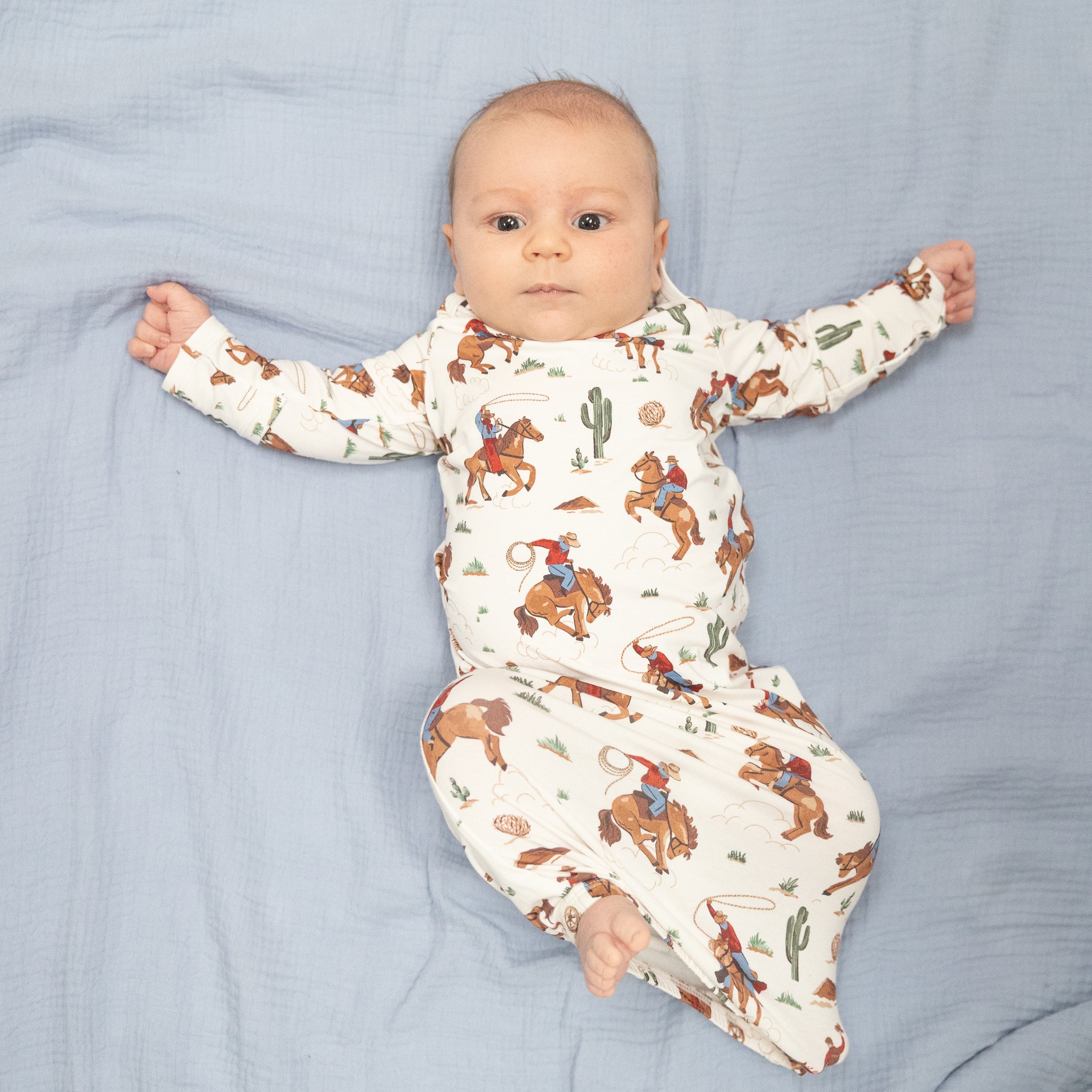 Buckaroo Western - Lap Shoulder Gown & Beanie Hat-Angel Dear