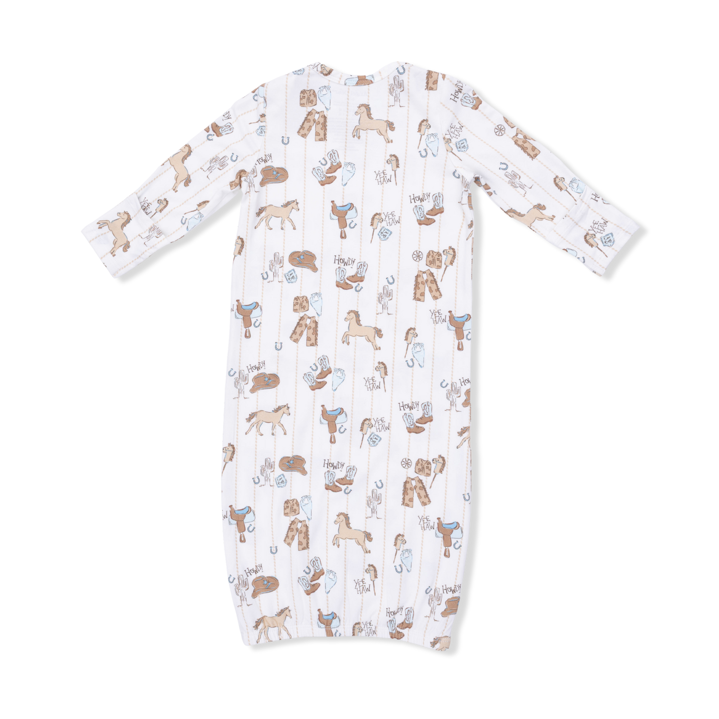 Cowboy Nursery - Lap Shoulder Gown & Beanie Hat-Angel Dear