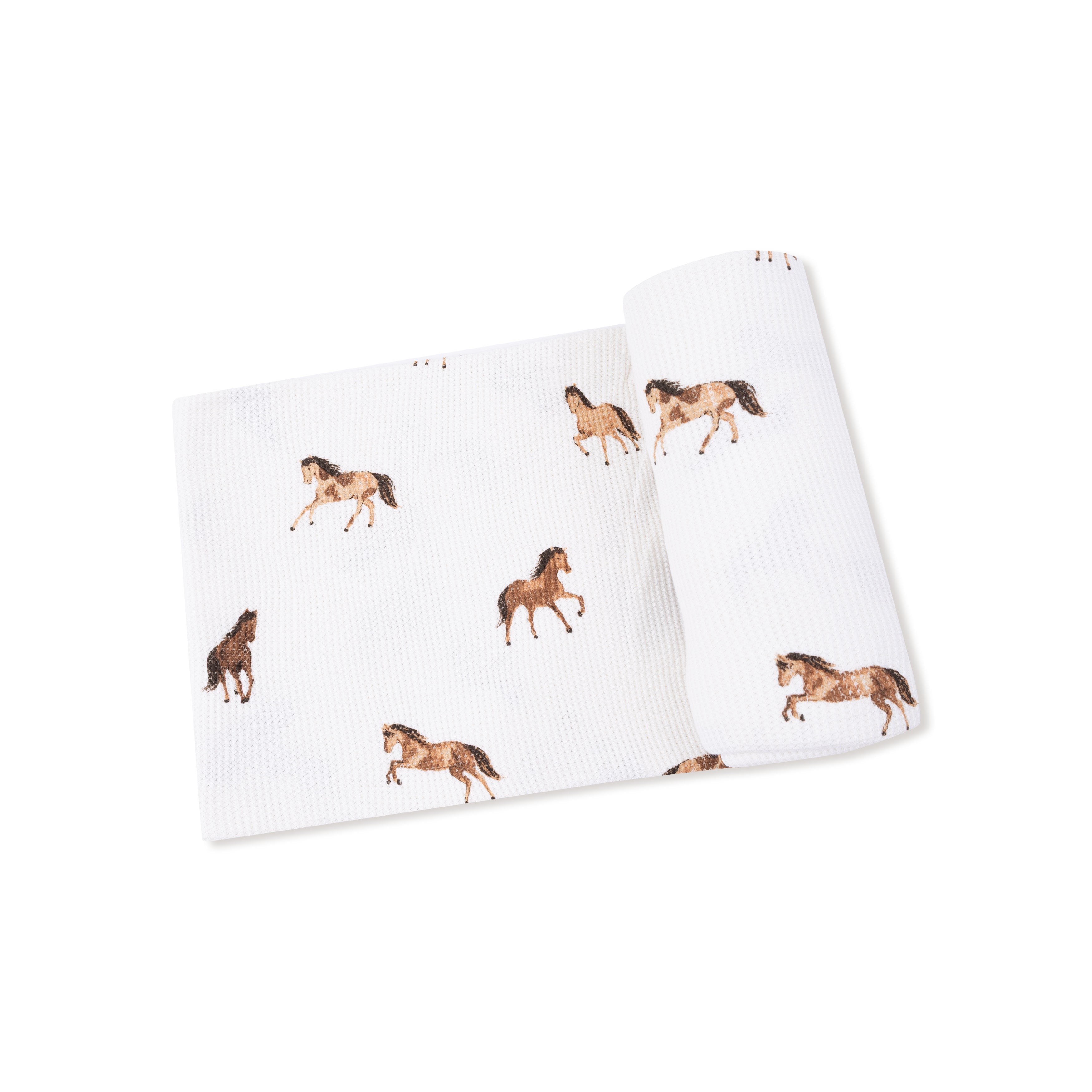 Swaddle Blanket in our  Mini Horses print from Angel Dear