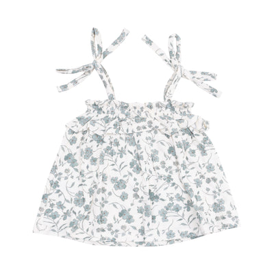 Ruffle Top & Bloomer - Baby's Breathe Floral