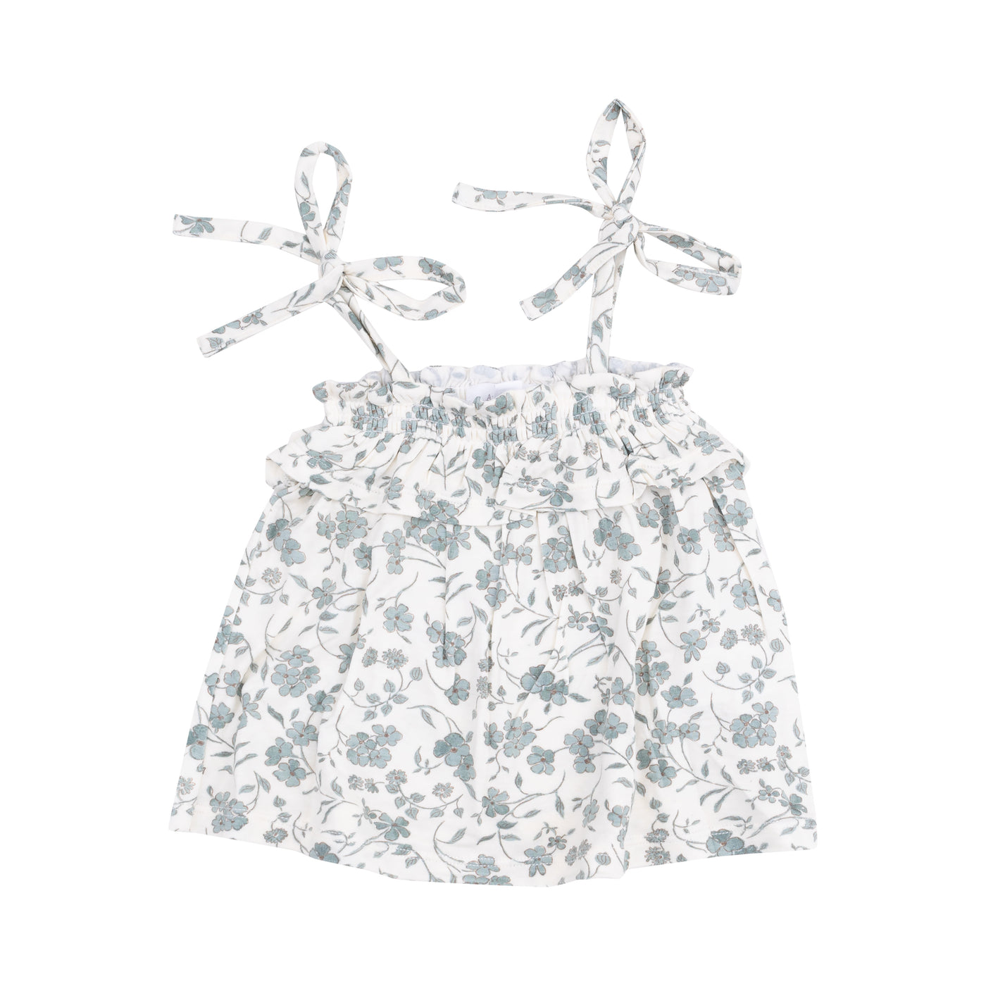 Ruffle Top & Bloomer - Baby's Breathe Floral