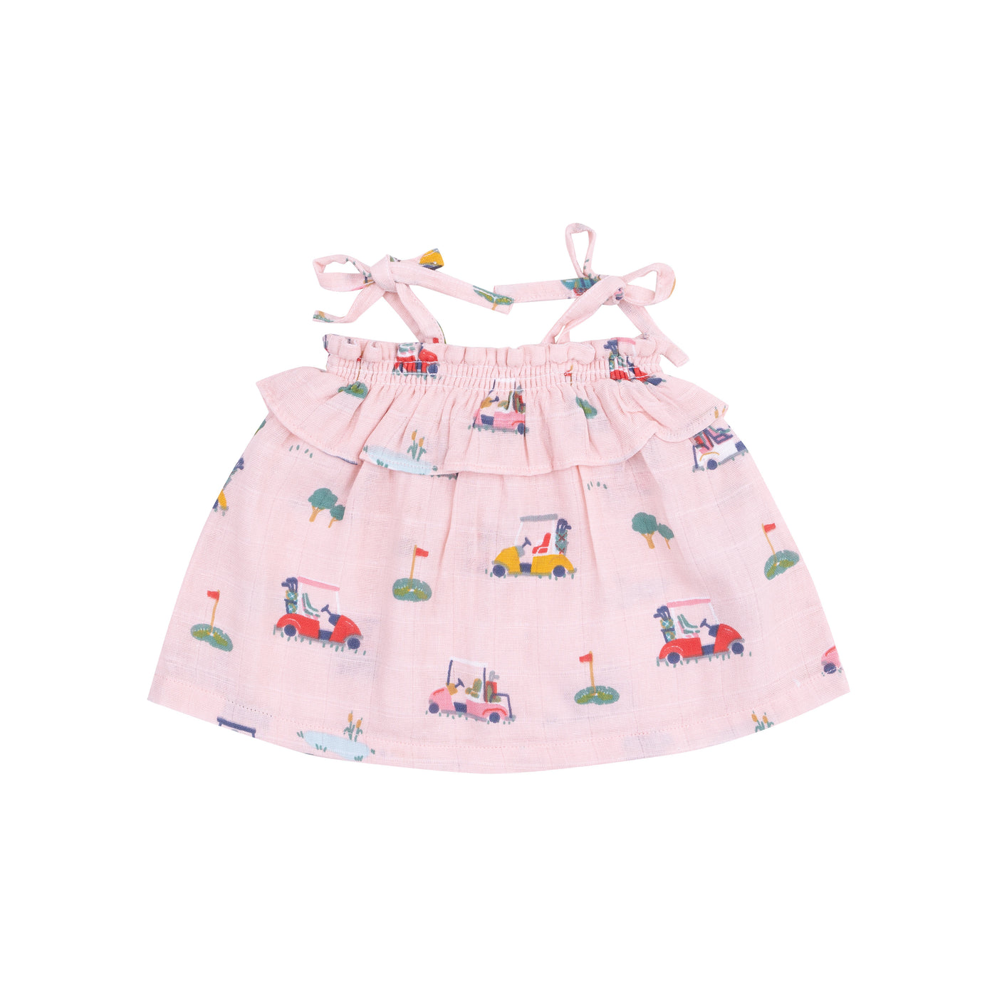 Ruffle Top & Bloomer - Golf Cart Cuties Pink