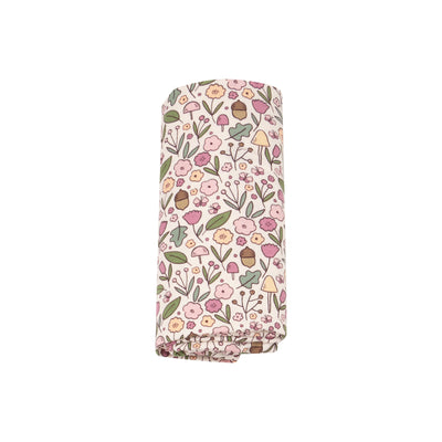 Swaddle Blanket - Acorn Floral