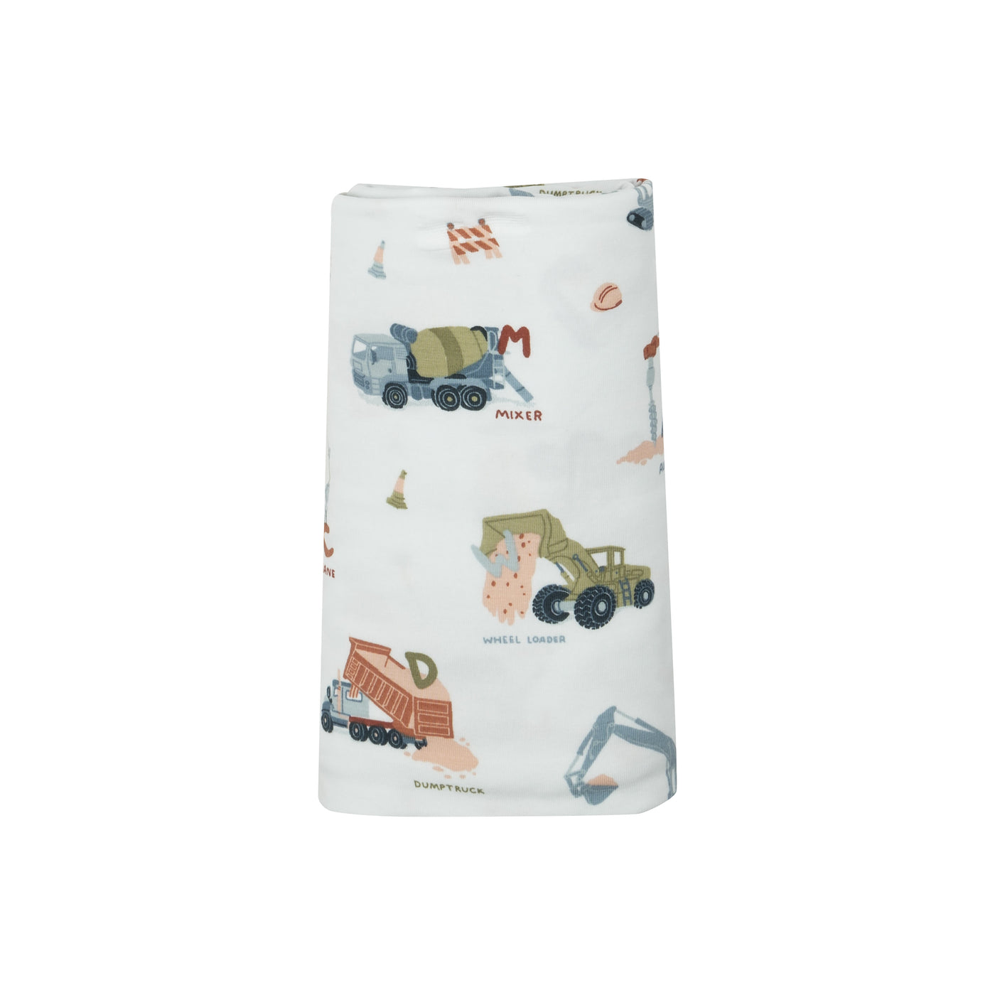 Swaddle Blanket - Construction Alphabet