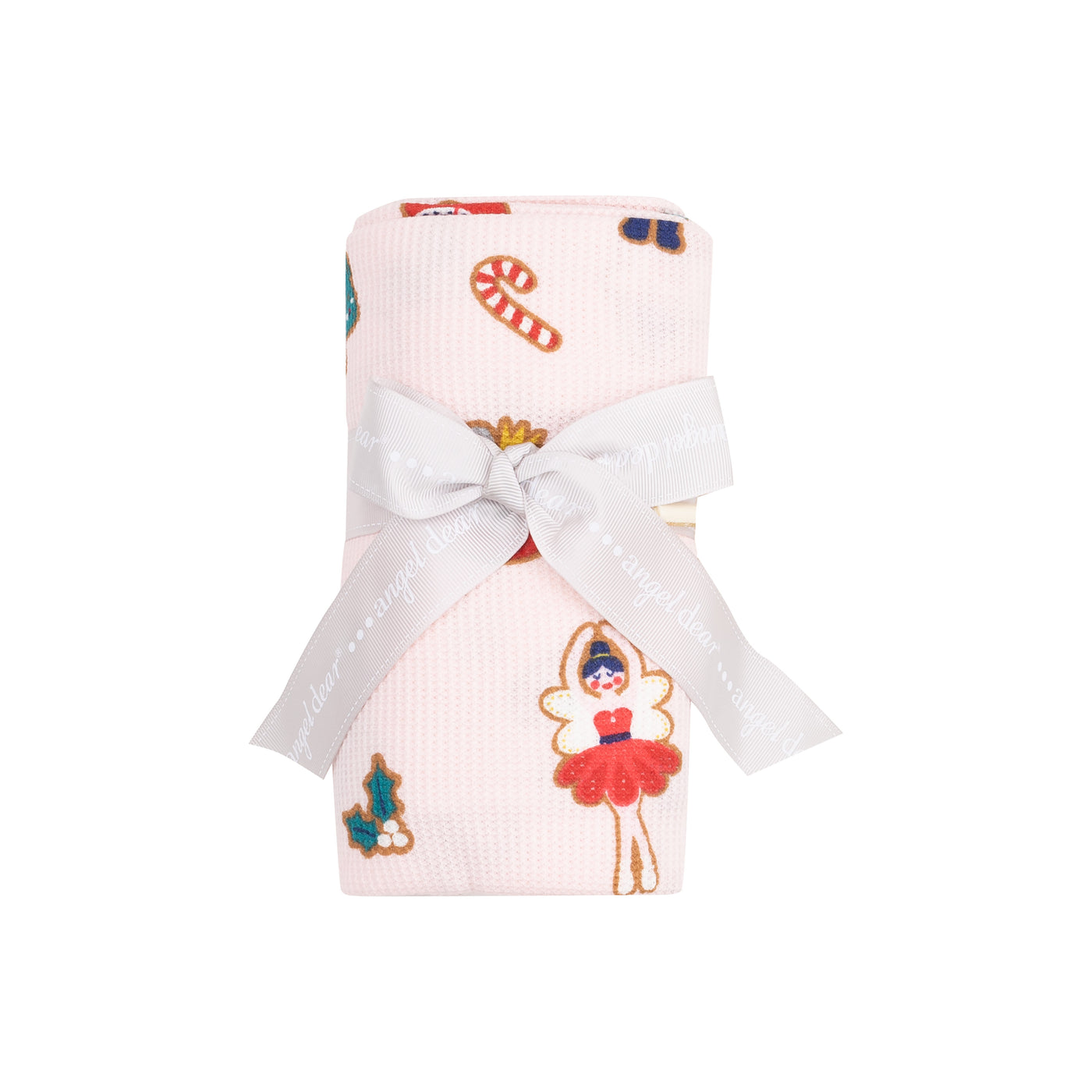 Swaddle Blanket - Sugar Plum Fairy Christmas Cookie  Pink-Angel Dear