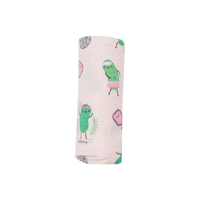 Swaddle Blanket - Pickleball Pink-Angel Dear