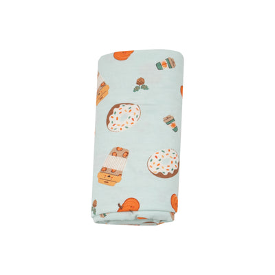 Swaddle Blanket - Pumpkin Spice Latte-Angel Dear