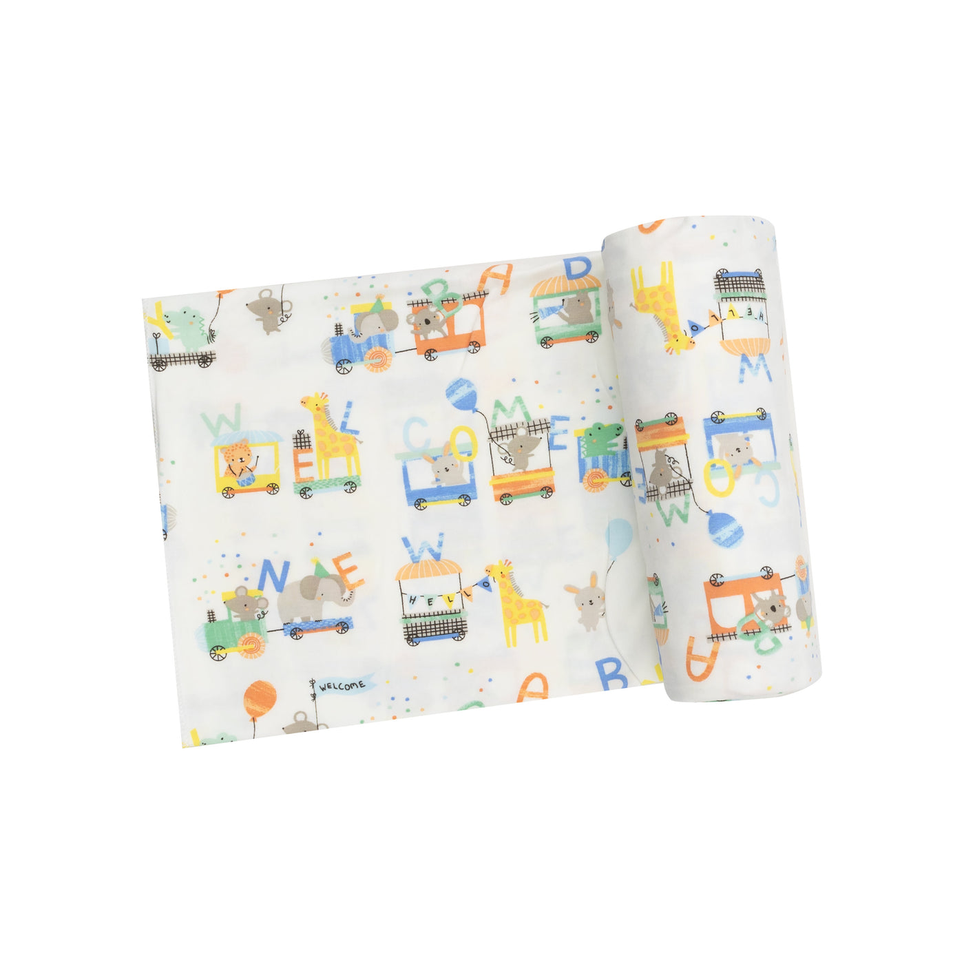 Swaddle Blanket - Animal Train-Angel Dear