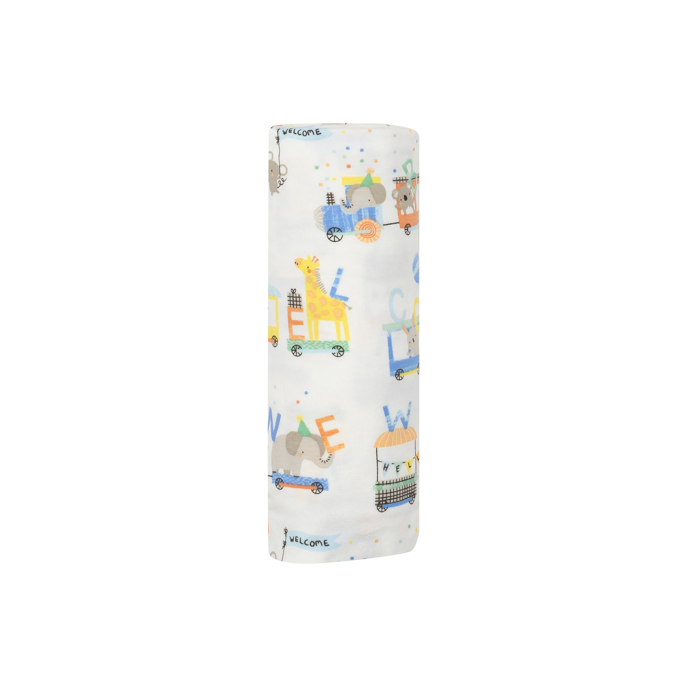 Swaddle Blanket - Animal Train