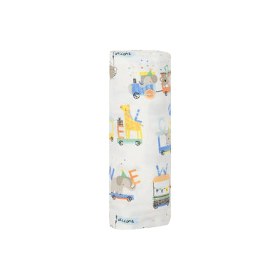 Swaddle Blanket - Animal Train-Angel Dear