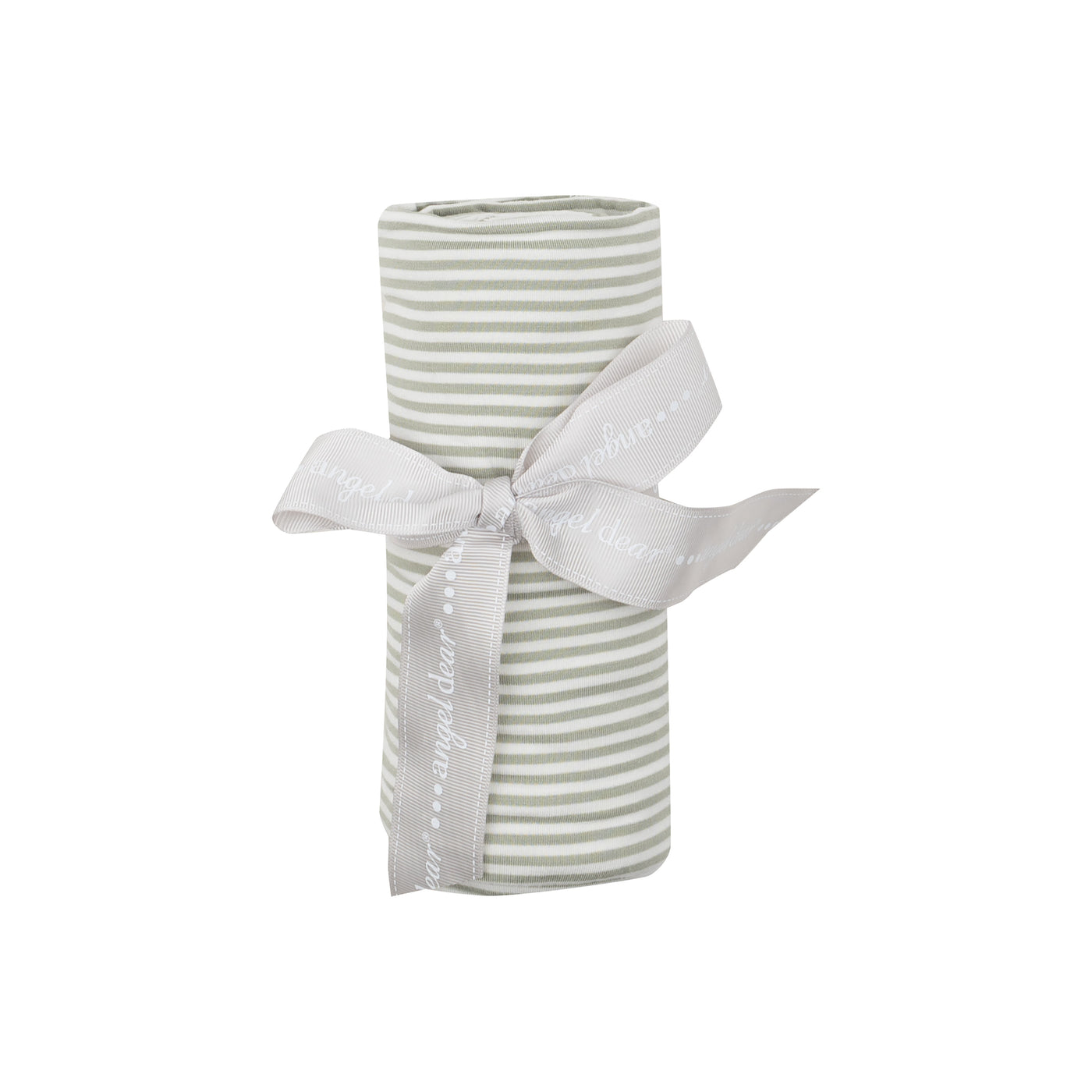 Swaddle Blanket - Desert Green Stripe-Angel Dear