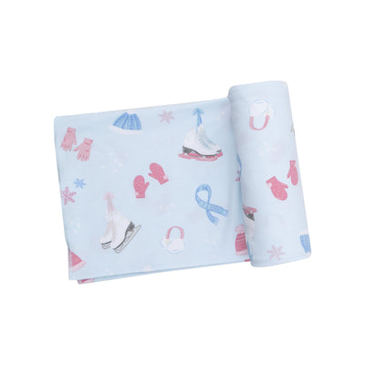 Swaddle Blanket - Ice Skating-Angel Dear