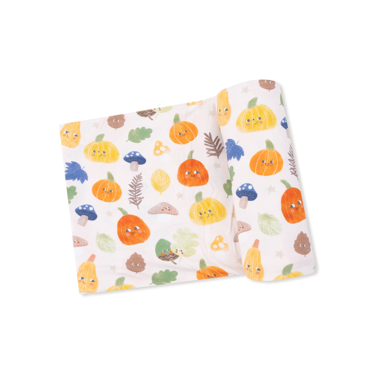 Swaddle Blanket in our  Autumn Pumpkins print from Angel Dear