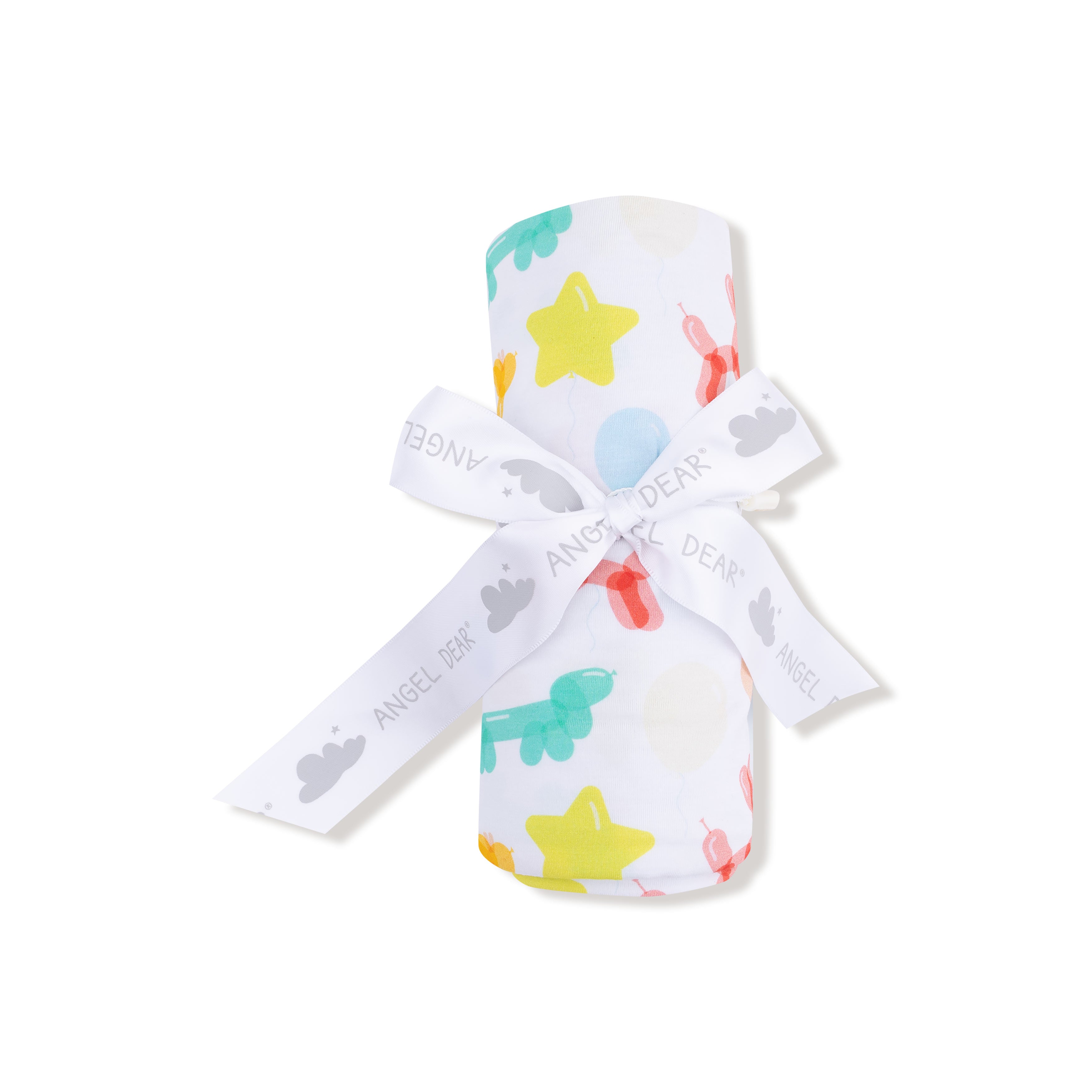 Swaddle Blanket in our  Balloon Animals Blue print from Angel Dear