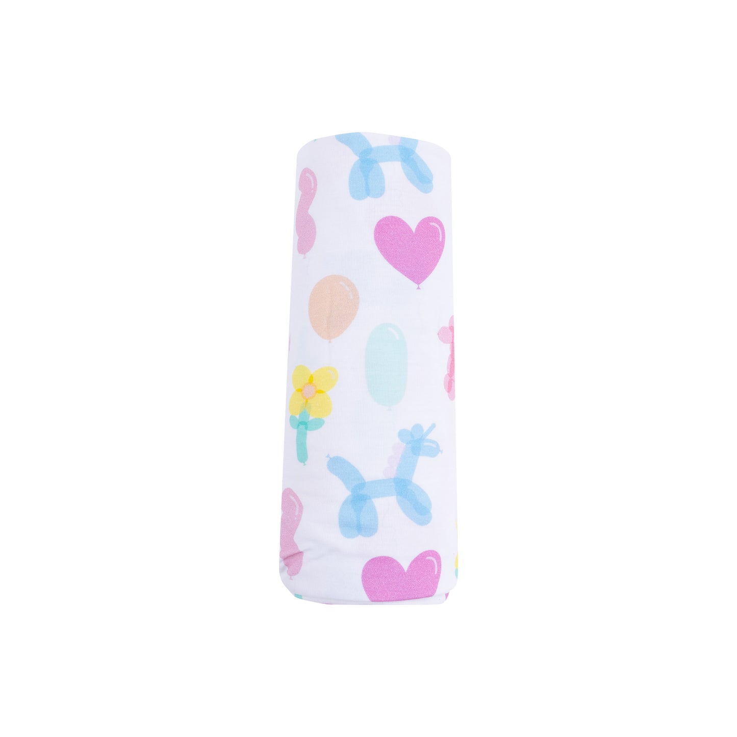 Swaddle Blanket in our  Balloon Animals Pink print from Angel Dear