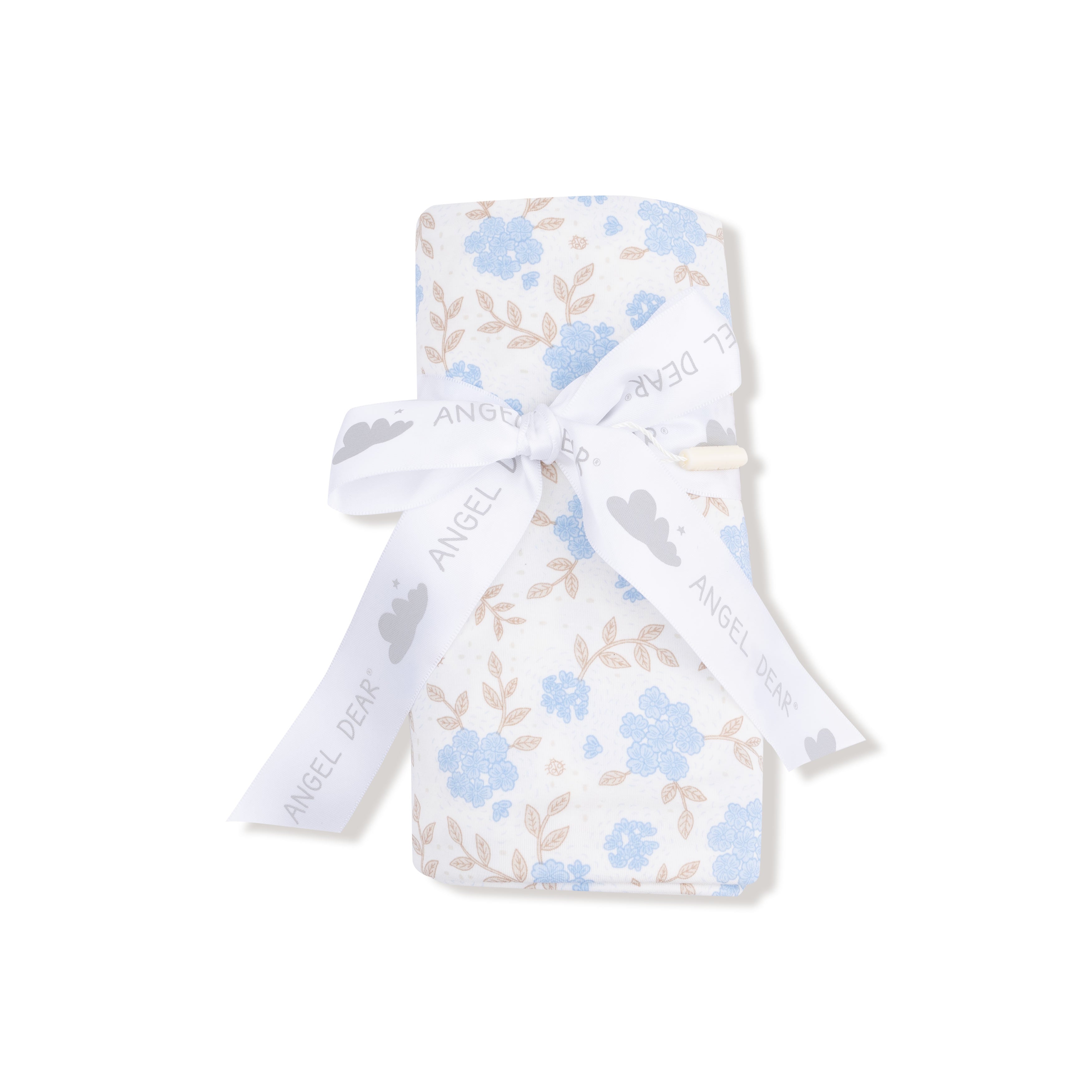 Swaddle Blanket in our  Baby Blue Floral print from Angel Dear