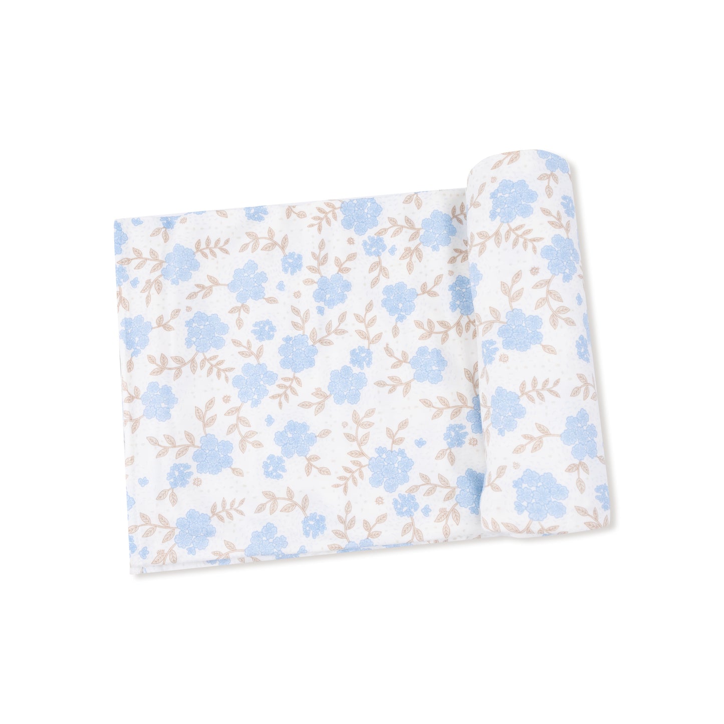 Swaddle Blanket in our  Baby Blue Floral print from Angel Dear