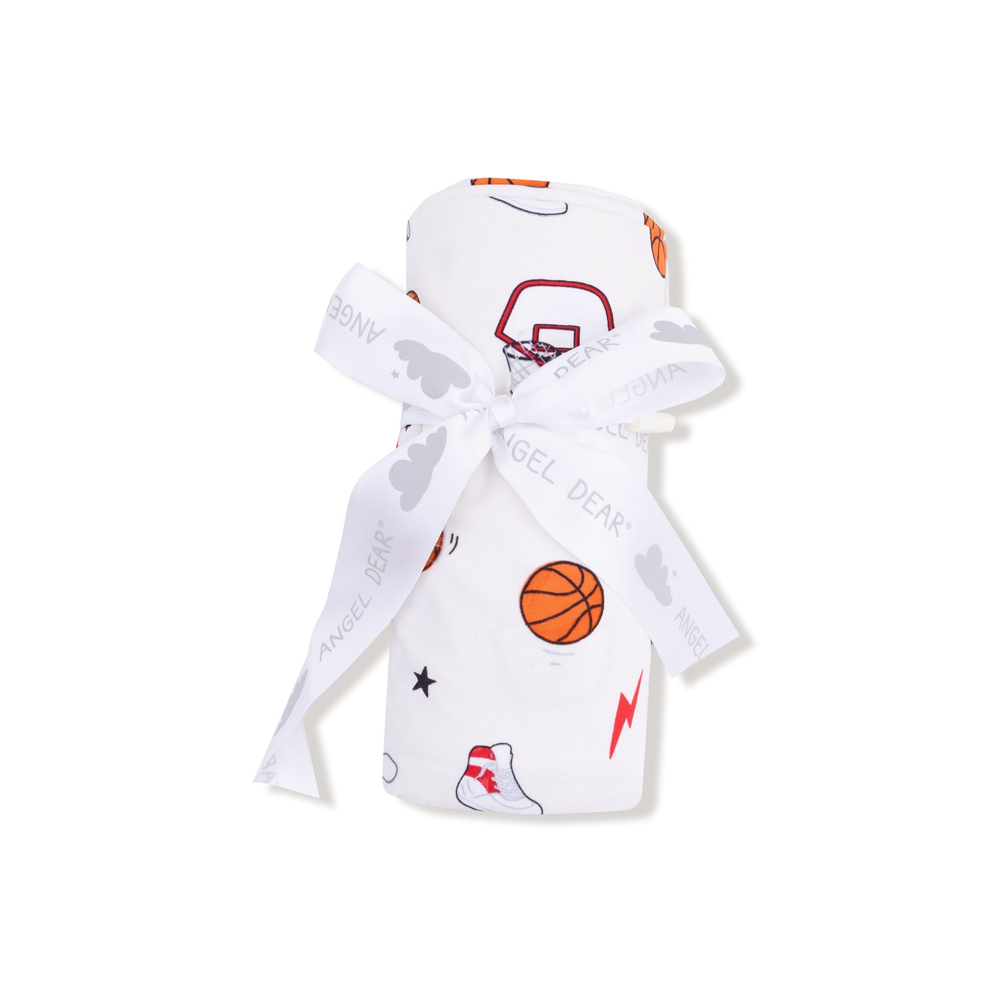 Swaddle Blanket in our  Basketball Uni print from Angel Dear