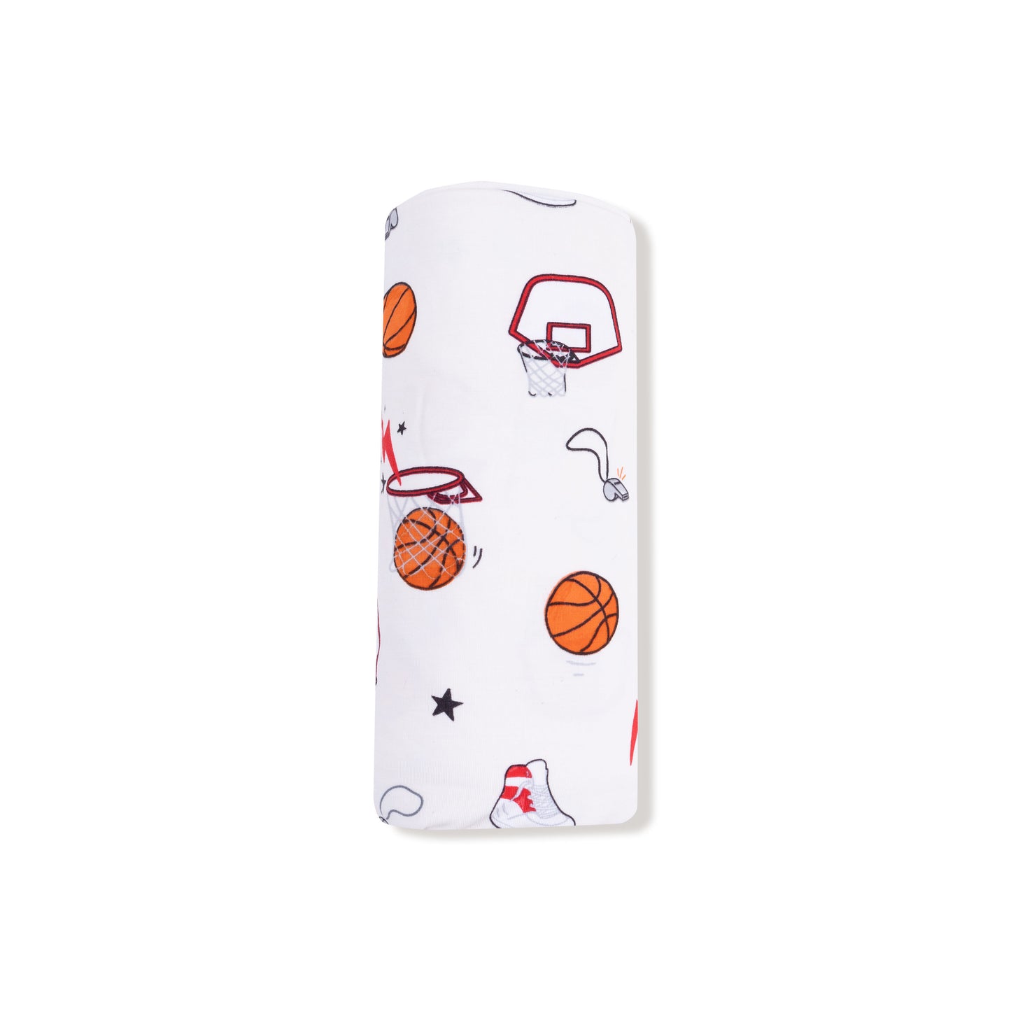 Swaddle Blanket in our  Basketball Uni print from Angel Dear