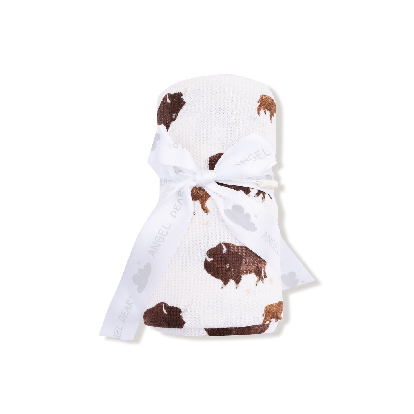 Swaddle Blanket in our  Bison print from Angel Dear