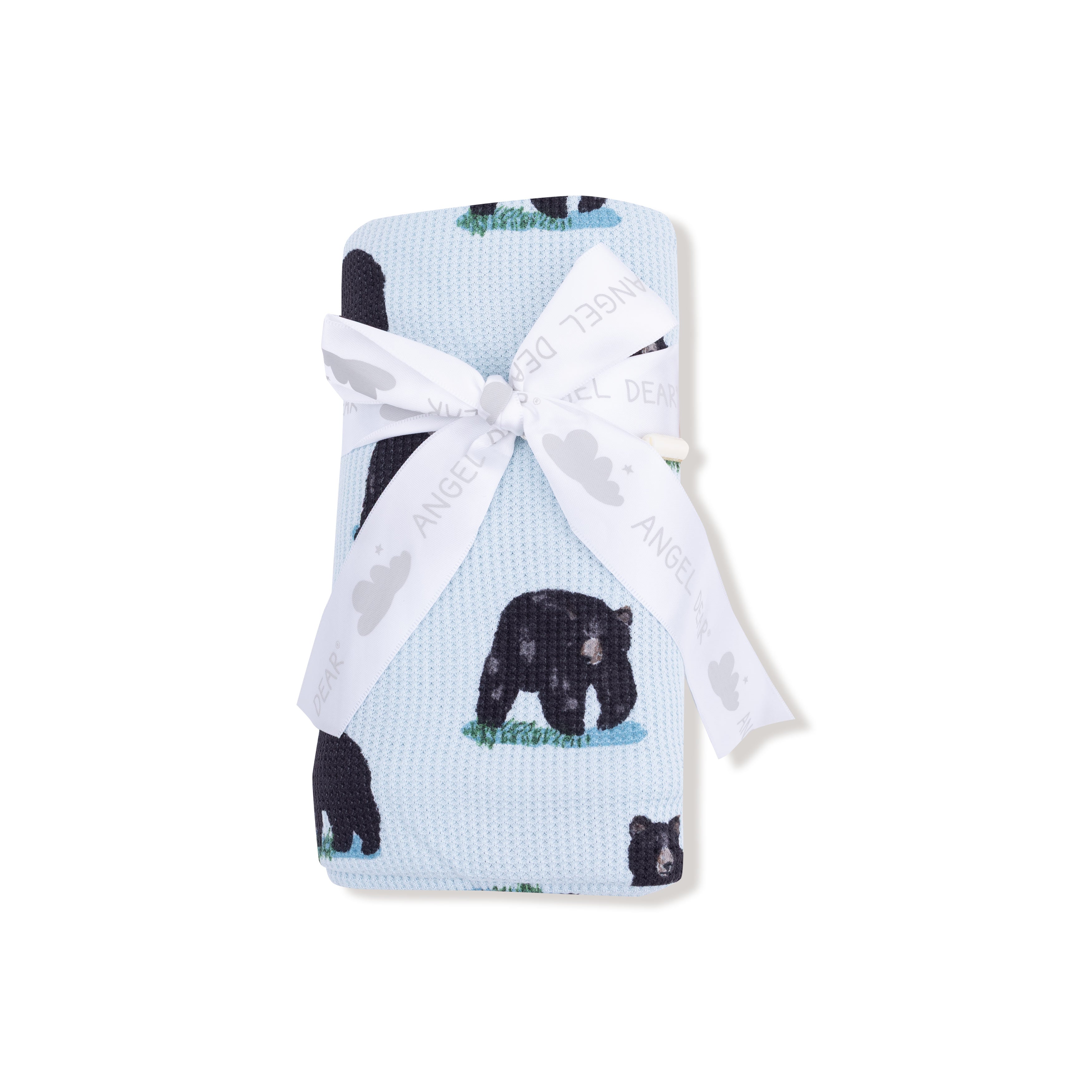 Swaddle Blanket in our  Black Bears print from Angel Dear