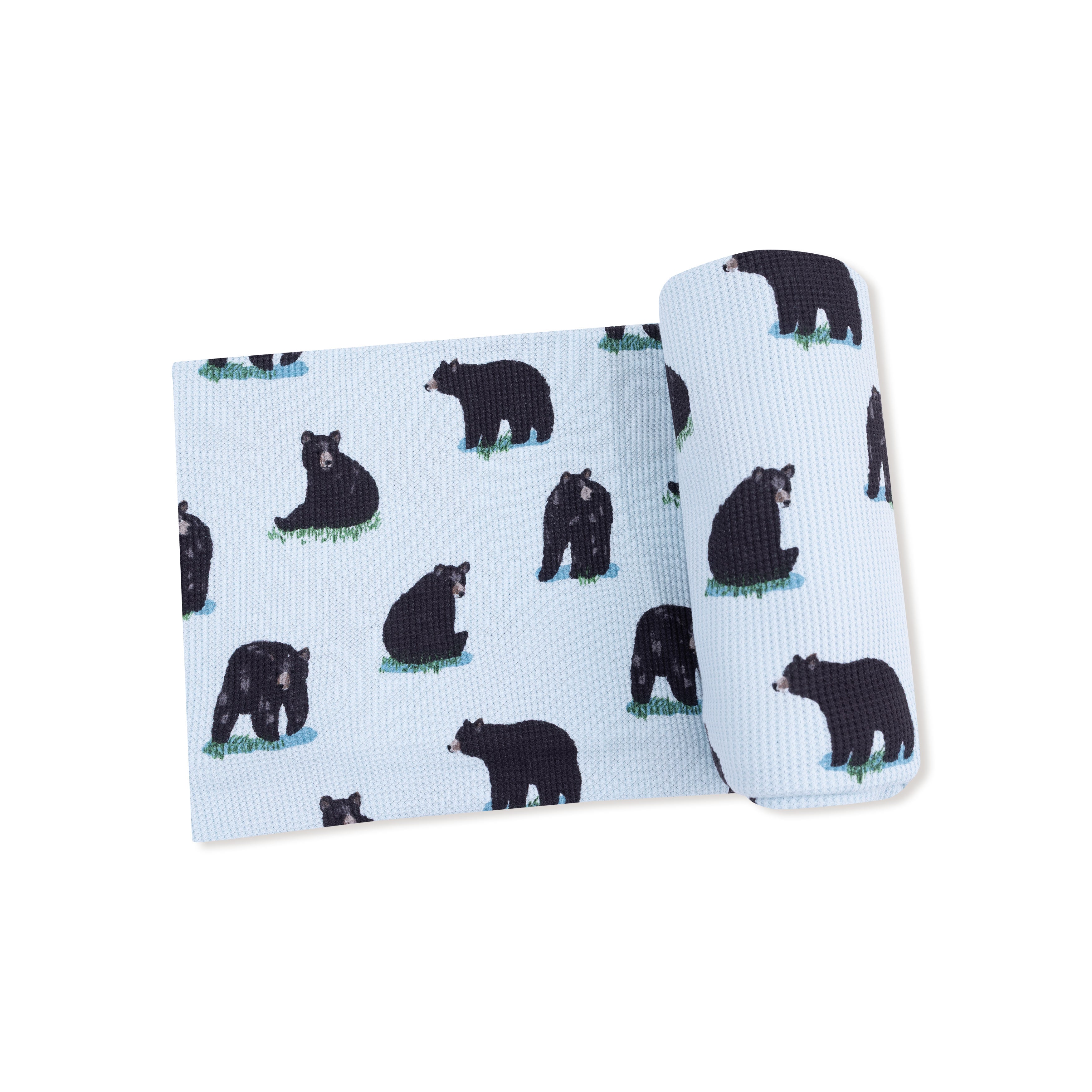 Swaddle Blanket in our  Black Bears print from Angel Dear