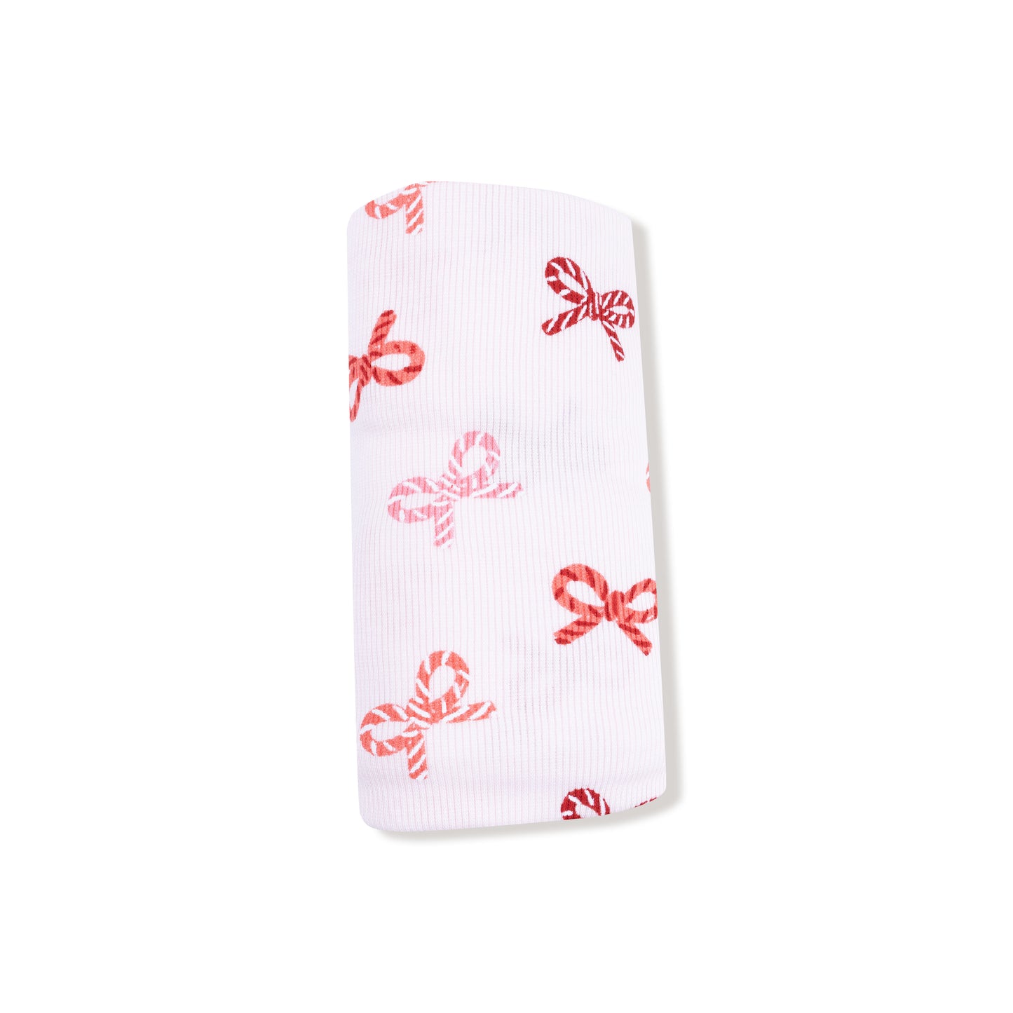 Swaddle Blanket in our  Candy Cane Bows print from Angel Dear