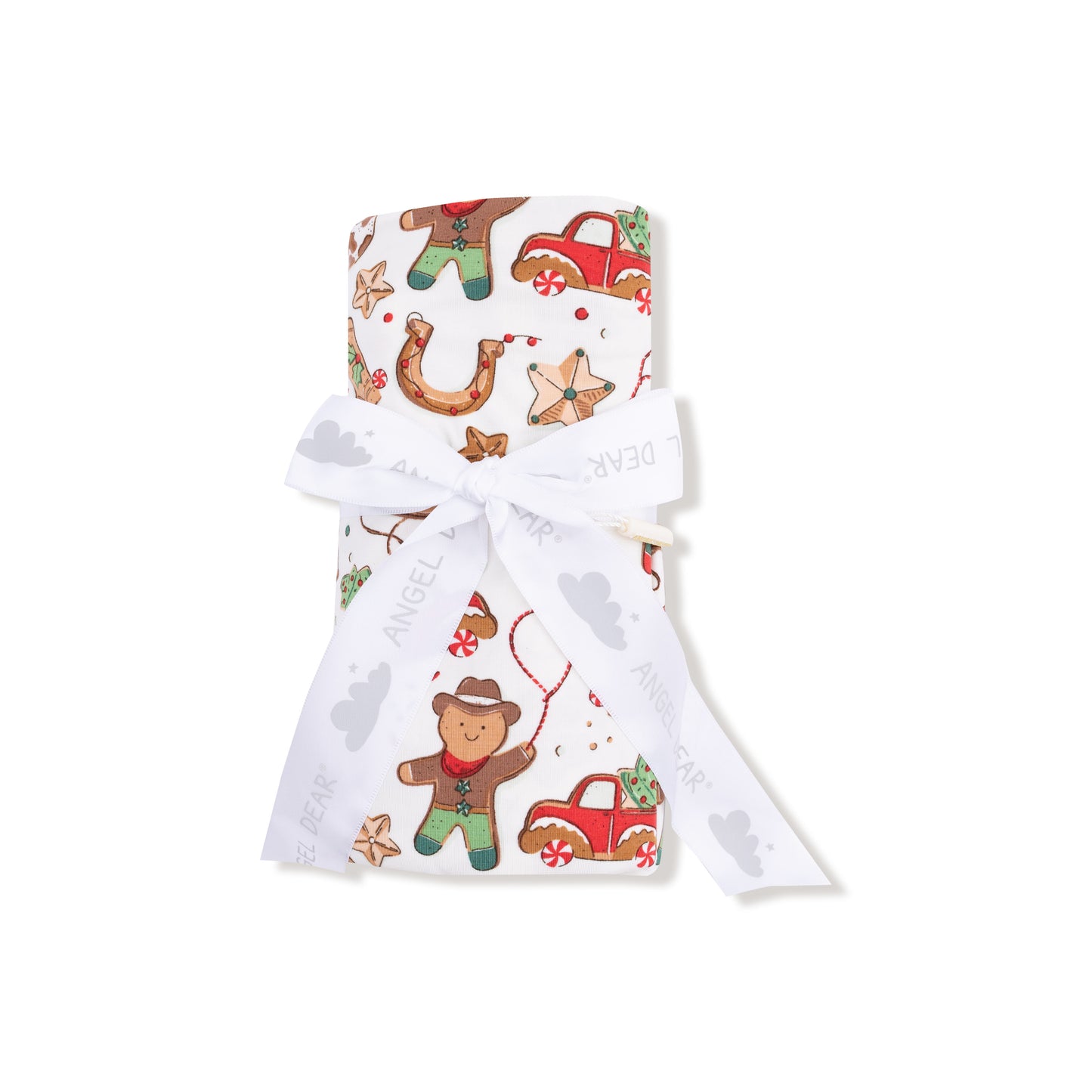 Swaddle Blanket in our  Cowboy Christmas print from Angel Dear