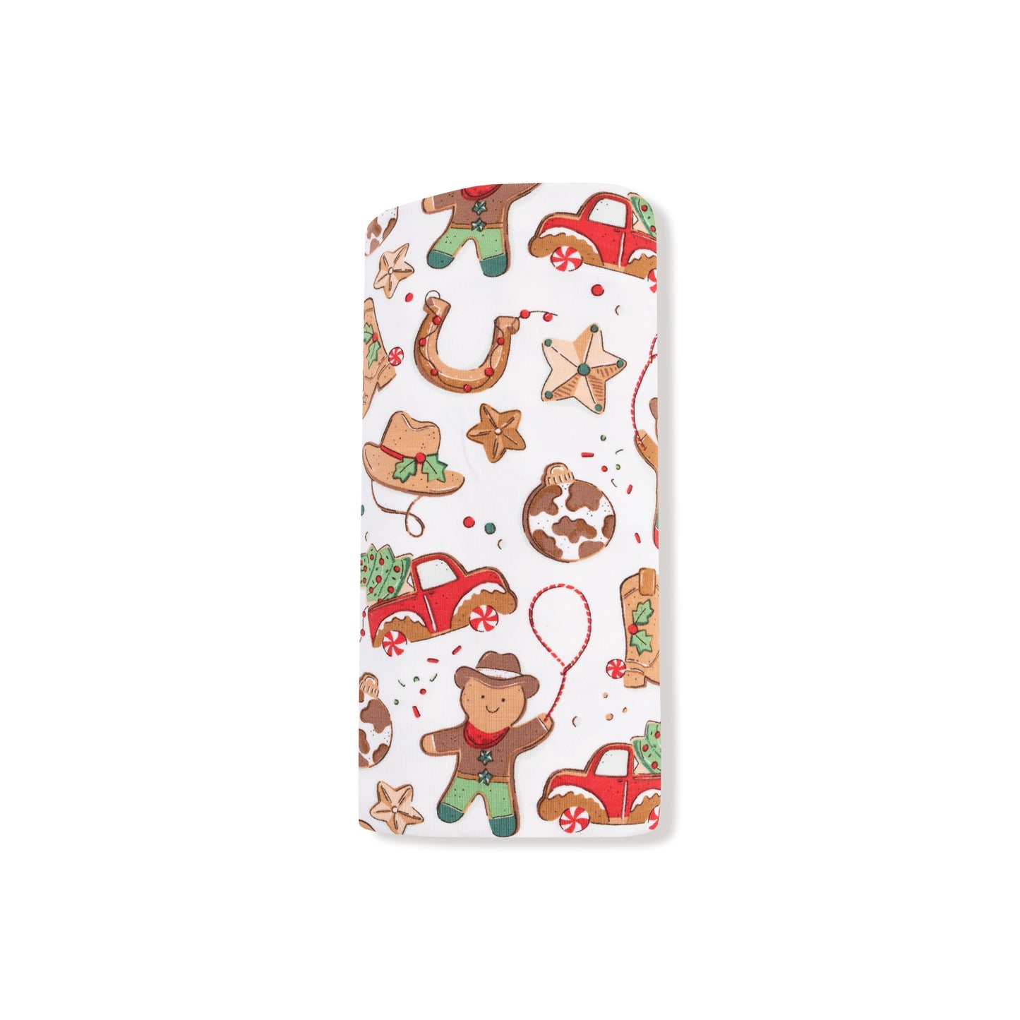Swaddle Blanket in our  Cowboy Christmas print from Angel Dear