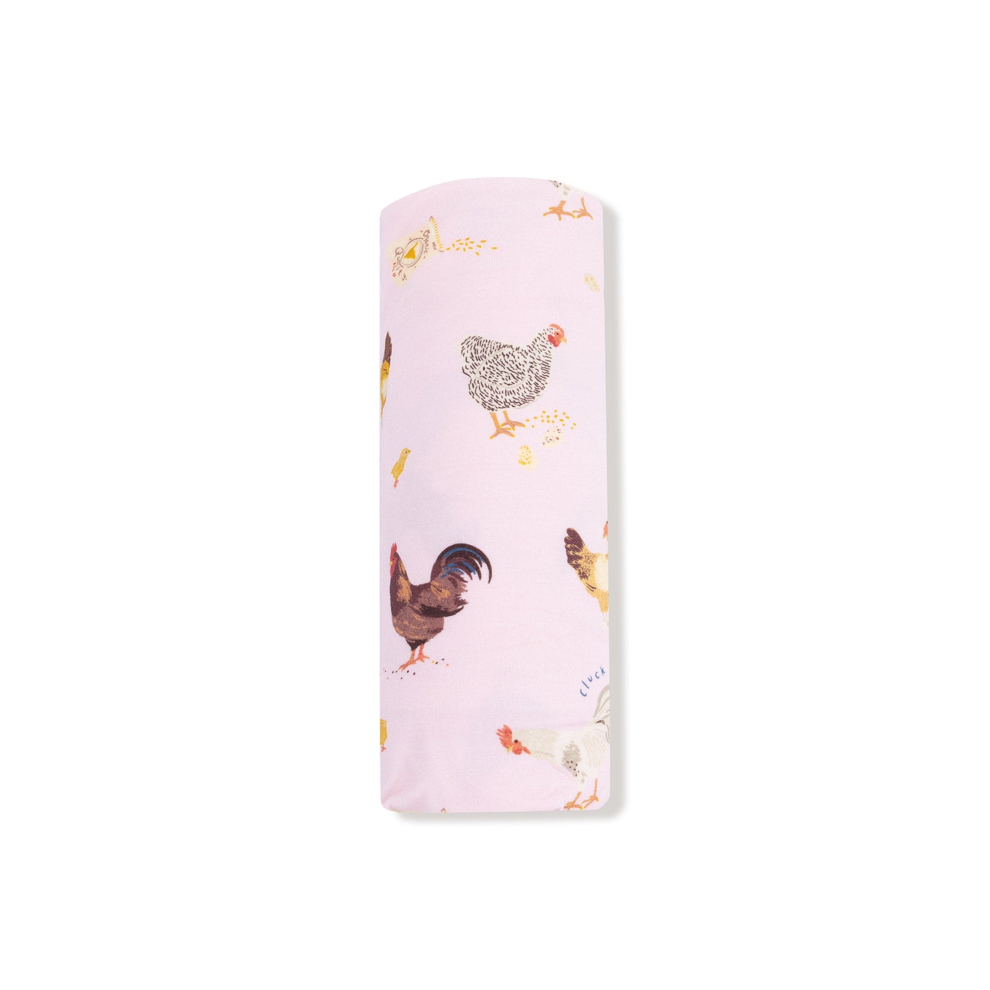 Swaddle Blanket in our  Collector Chickens - Pink print from Angel Dear