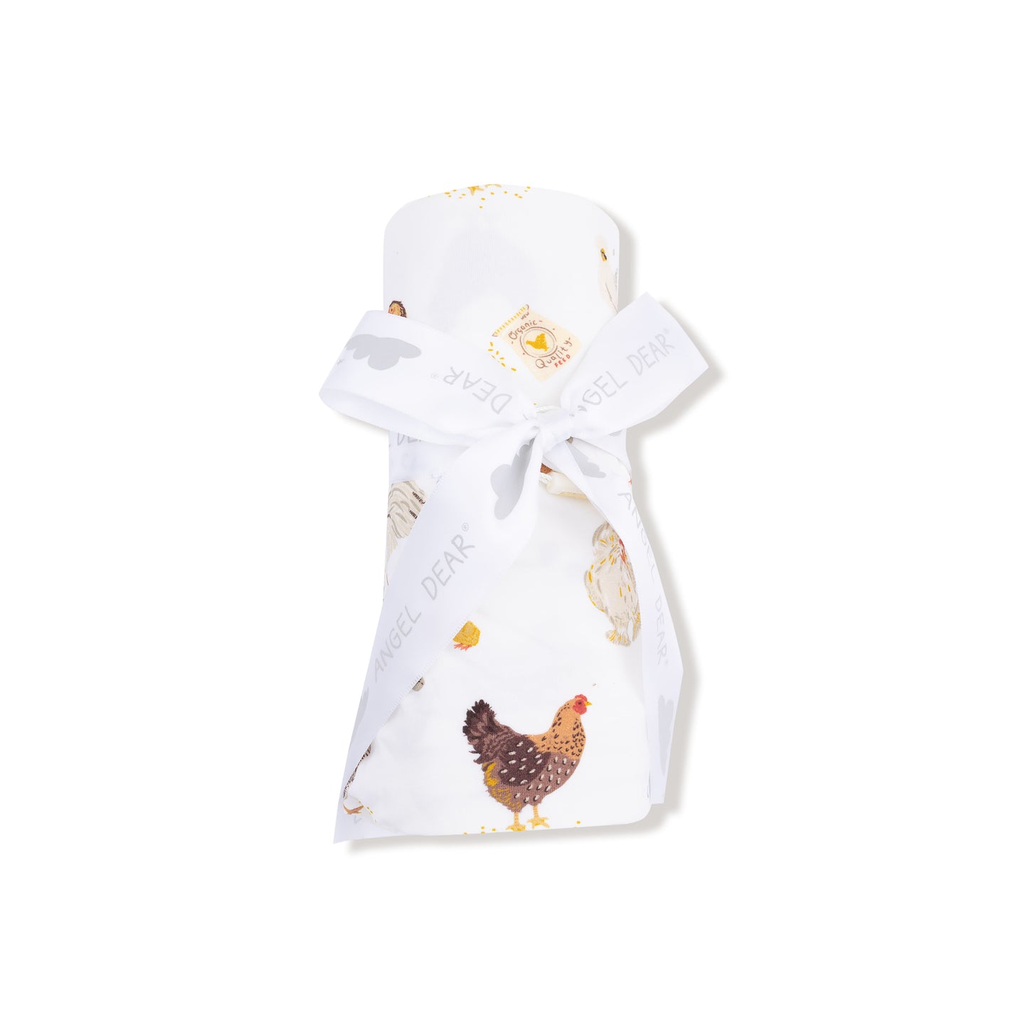Swaddle Blanket in our  Collector Chickens - Unisex print from Angel Dear