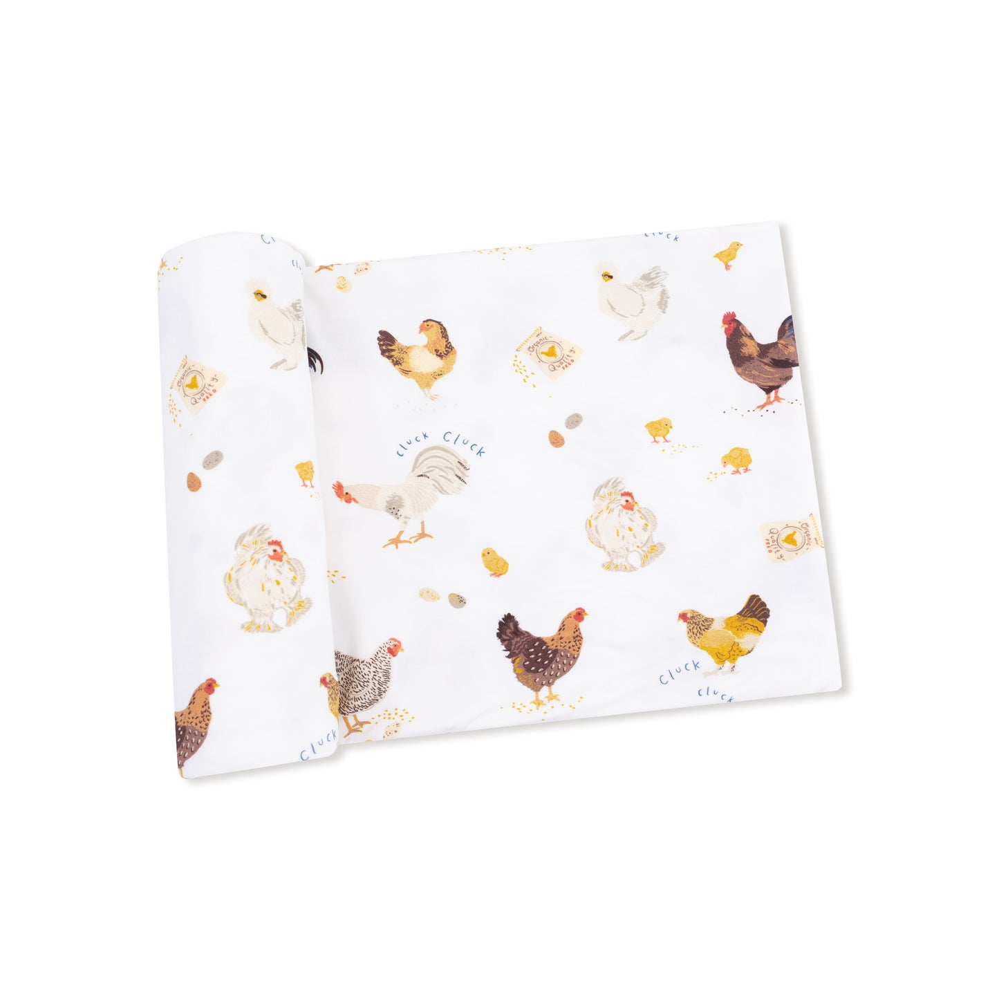 Swaddle Blanket in our  Collector Chickens - Unisex print from Angel Dear