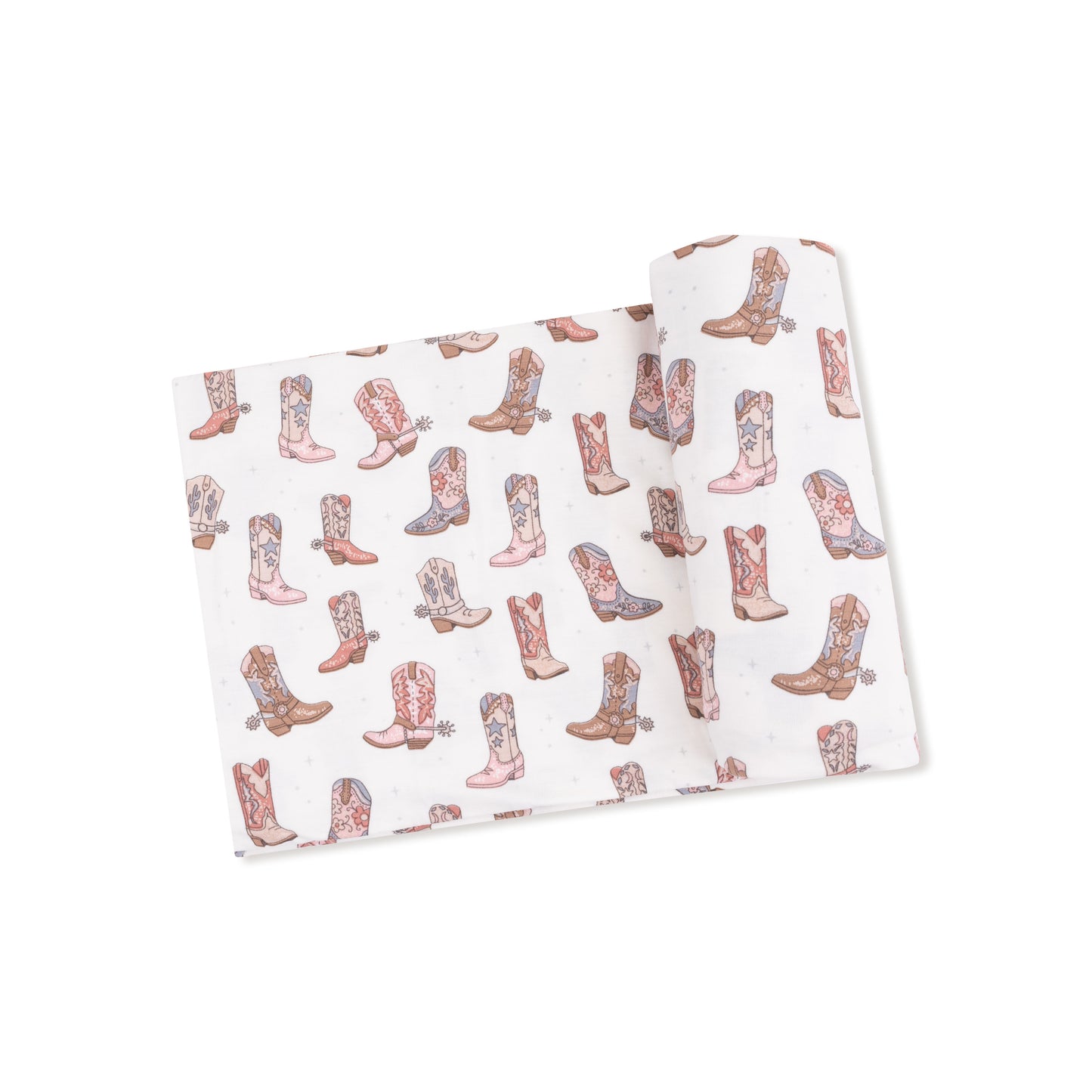 Swaddle Blanket in our  Future Cowgirl print from Angel Dear