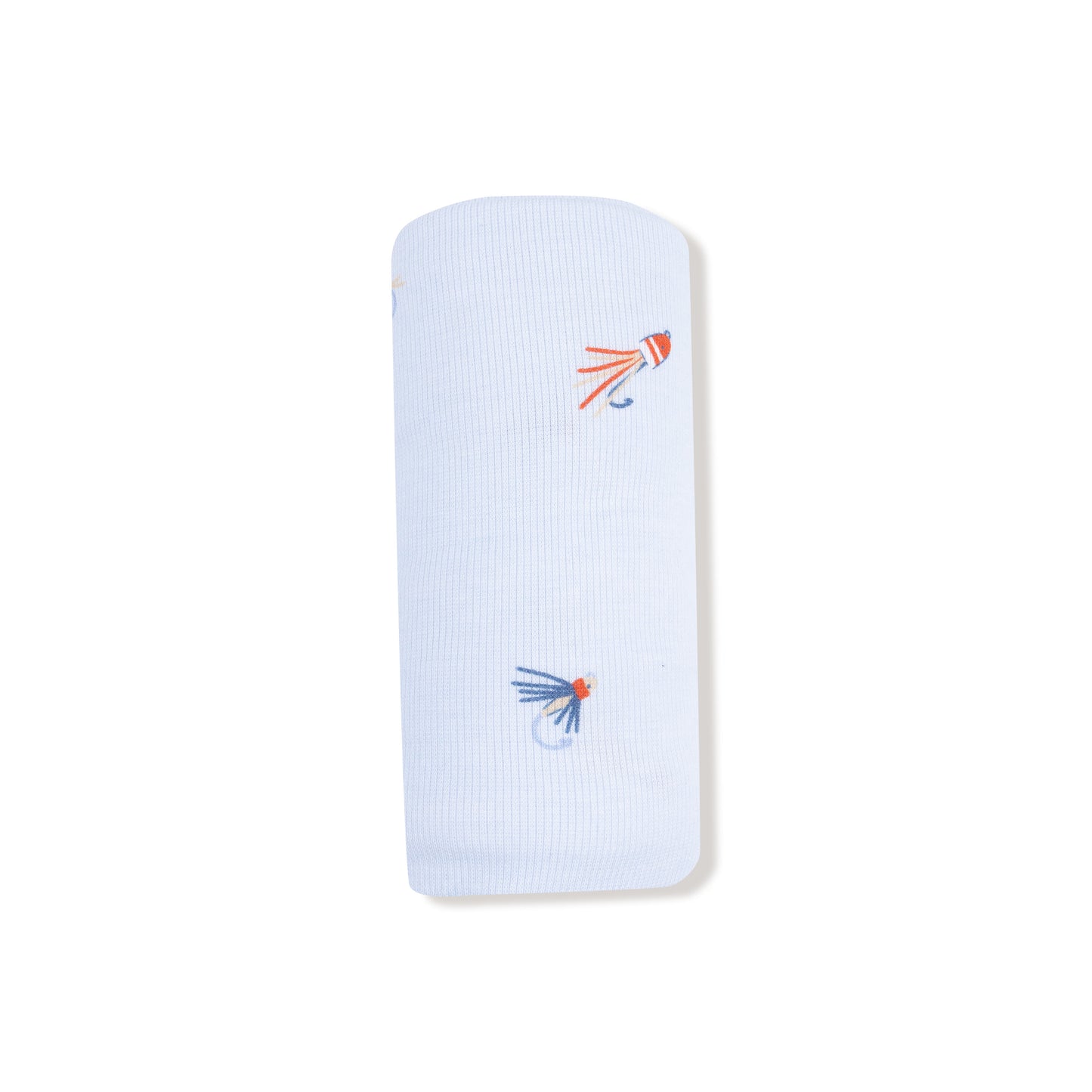 Swaddle Blanket in our  Fly Fishing Lures print from Angel Dear
