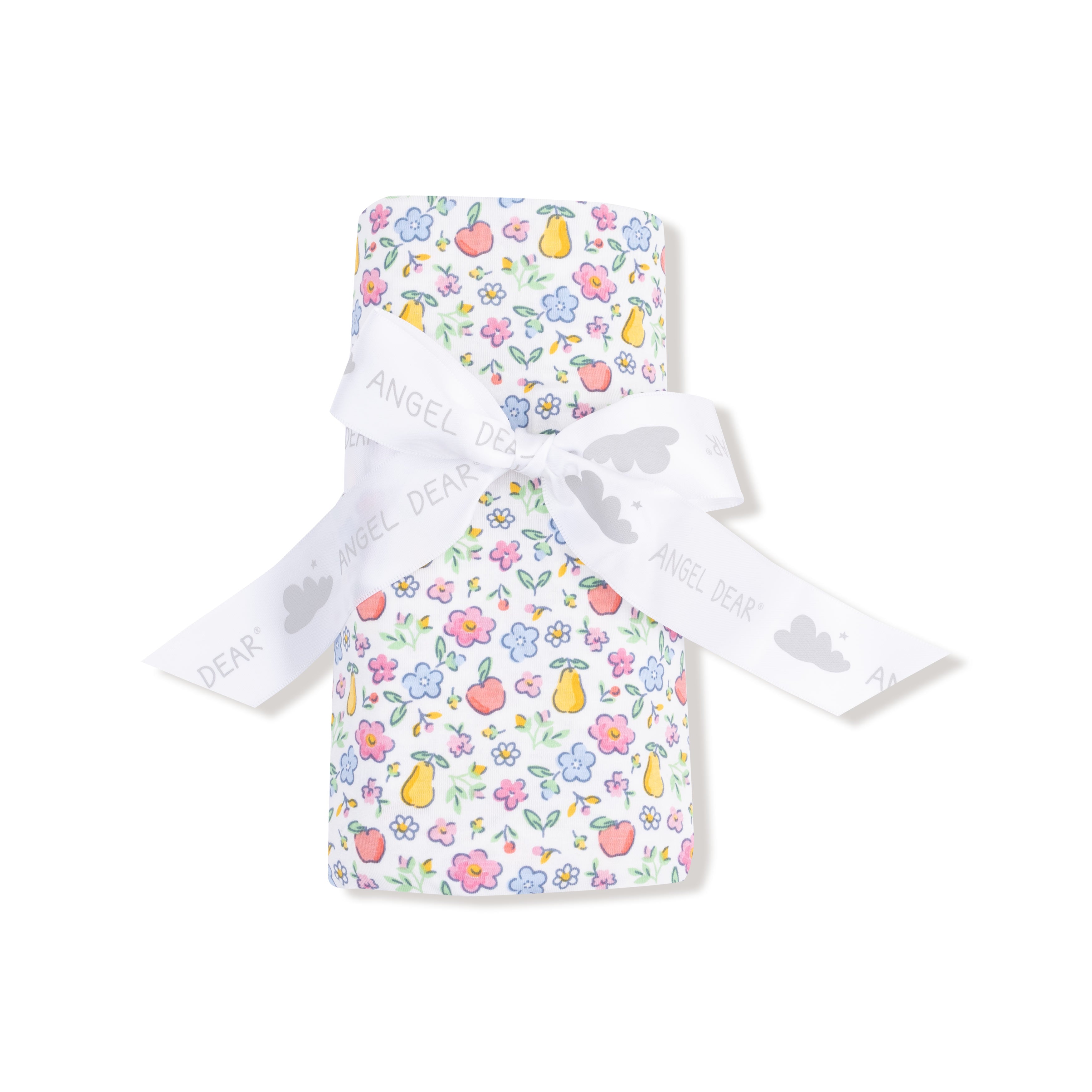 Swaddle Blanket in our  Fall Fruit Floral print from Angel Dear