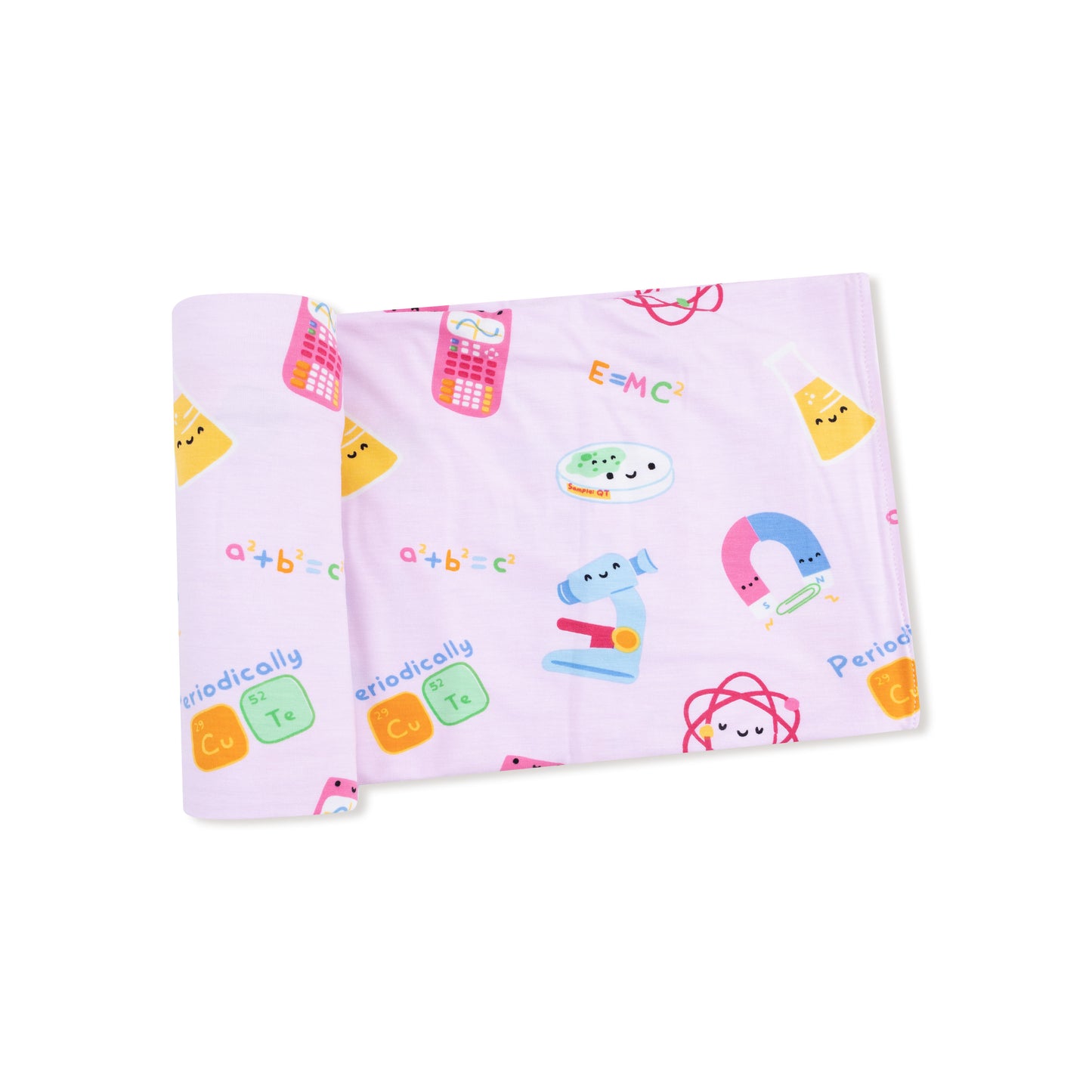 Swaddle Blanket in our  Future Scientist - Pink print from Angel Dear