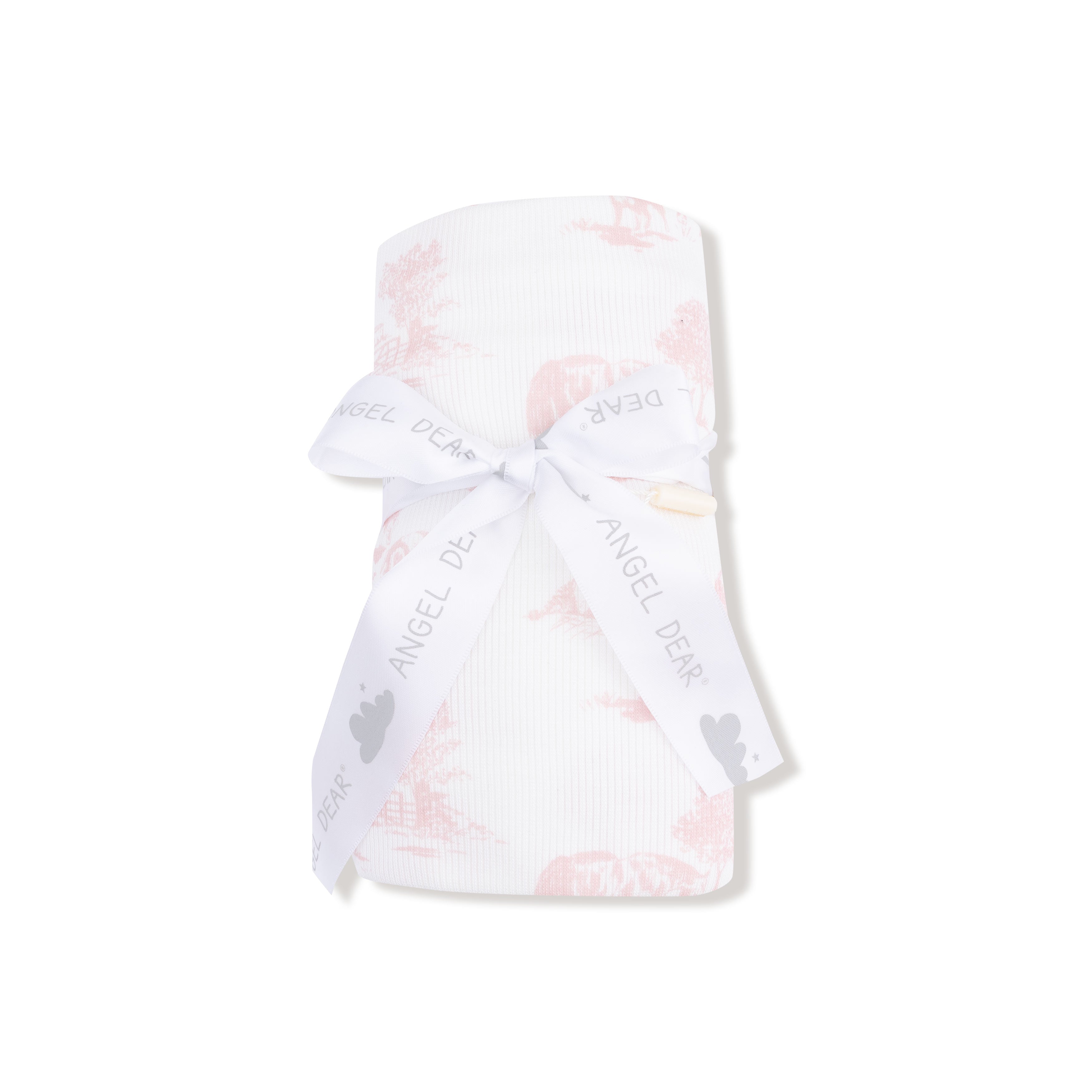 Swaddle Blanket in our  Farm Toile - Pink print from Angel Dear