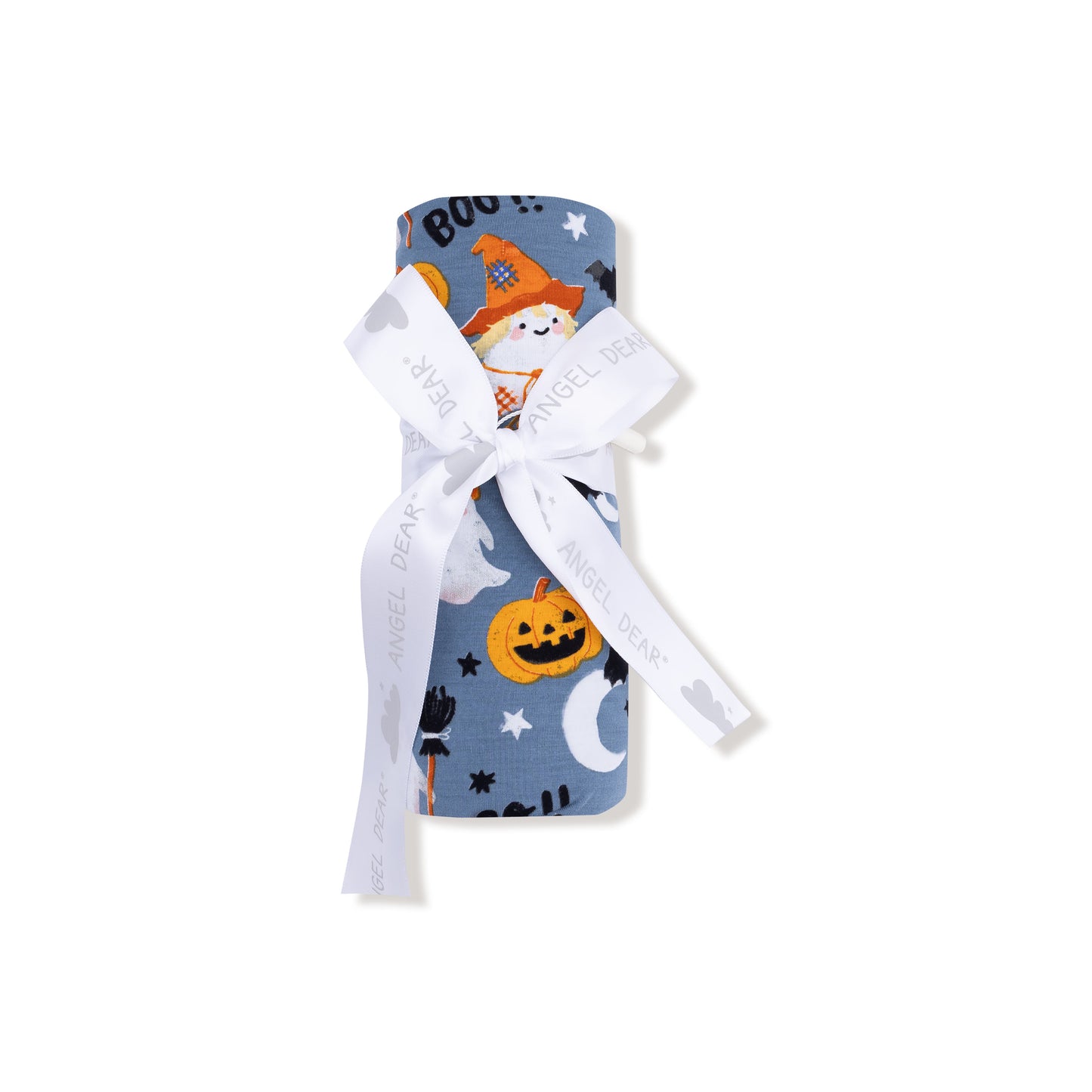 Swaddle Blanket in our  Costumed Ghosts - Glow In The Dark print from Angel Dear