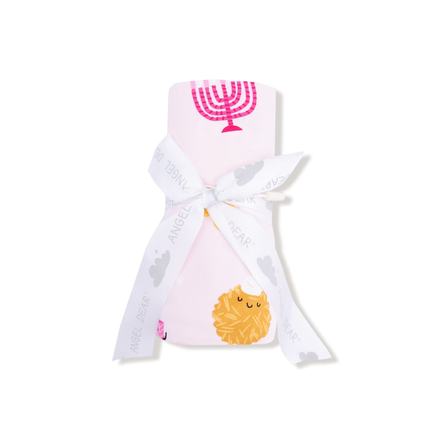 Swaddle Blanket in our  Hanukkah - Pink print from Angel Dear