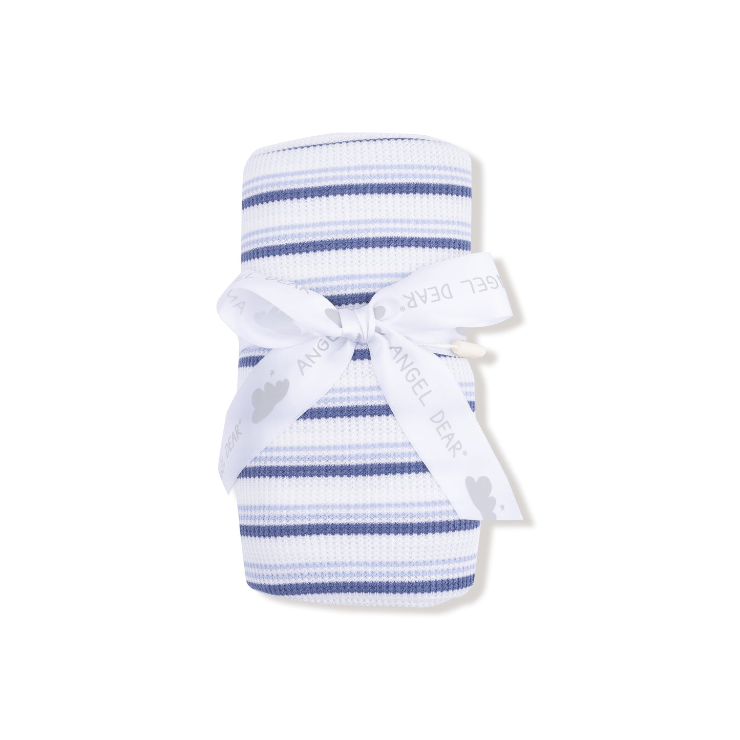 Swaddle Blanket in our  Vintage Stripe - Blue print from Angel Dear