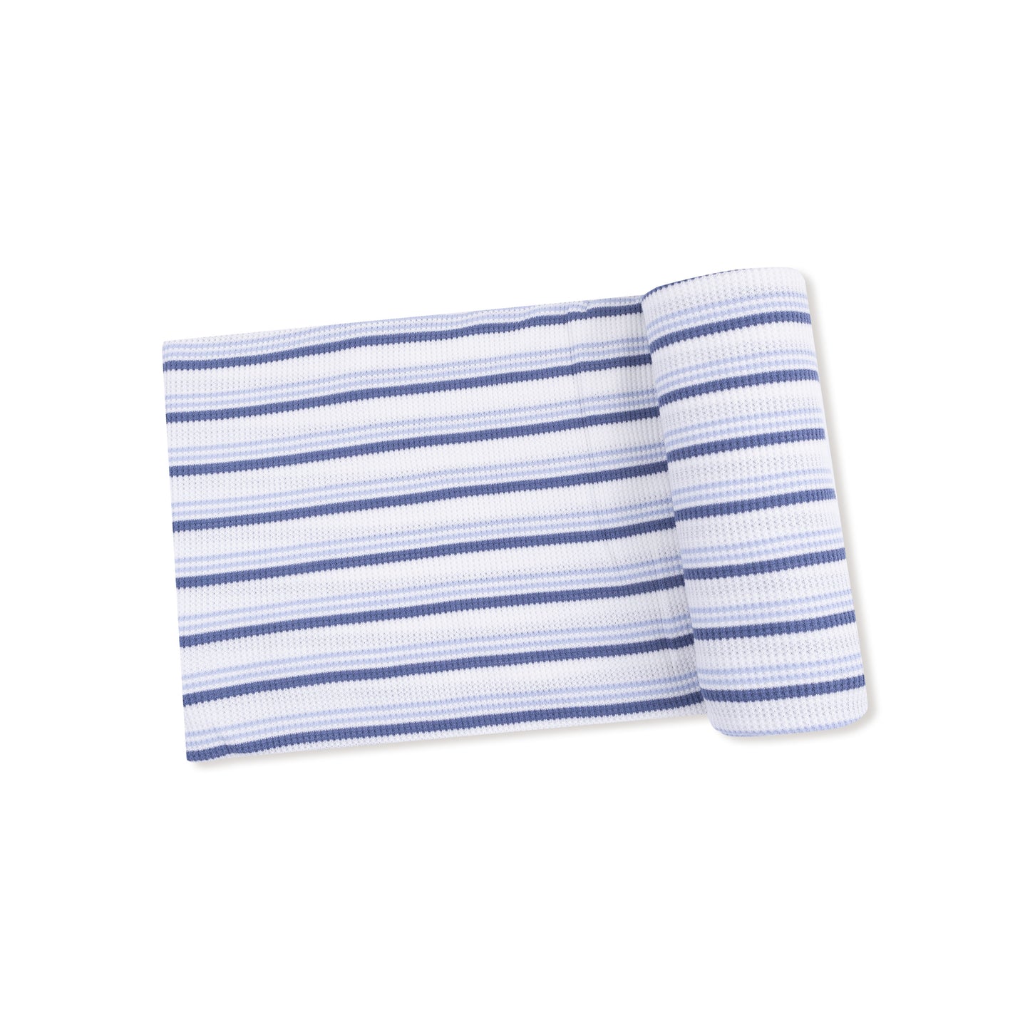 Swaddle Blanket in our  Vintage Stripe - Blue print from Angel Dear