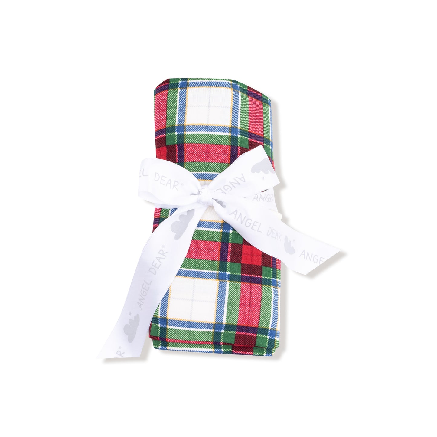 Swaddle Blanket in our  Holiday Plaid print from Angel Dear
