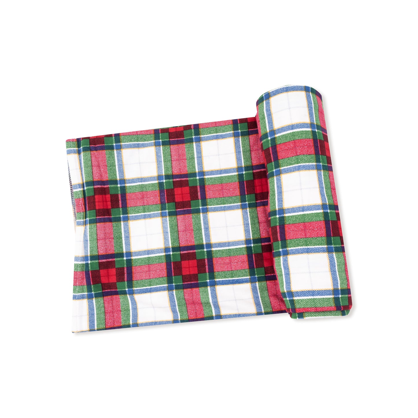 Swaddle Blanket in our  Holiday Plaid print from Angel Dear
