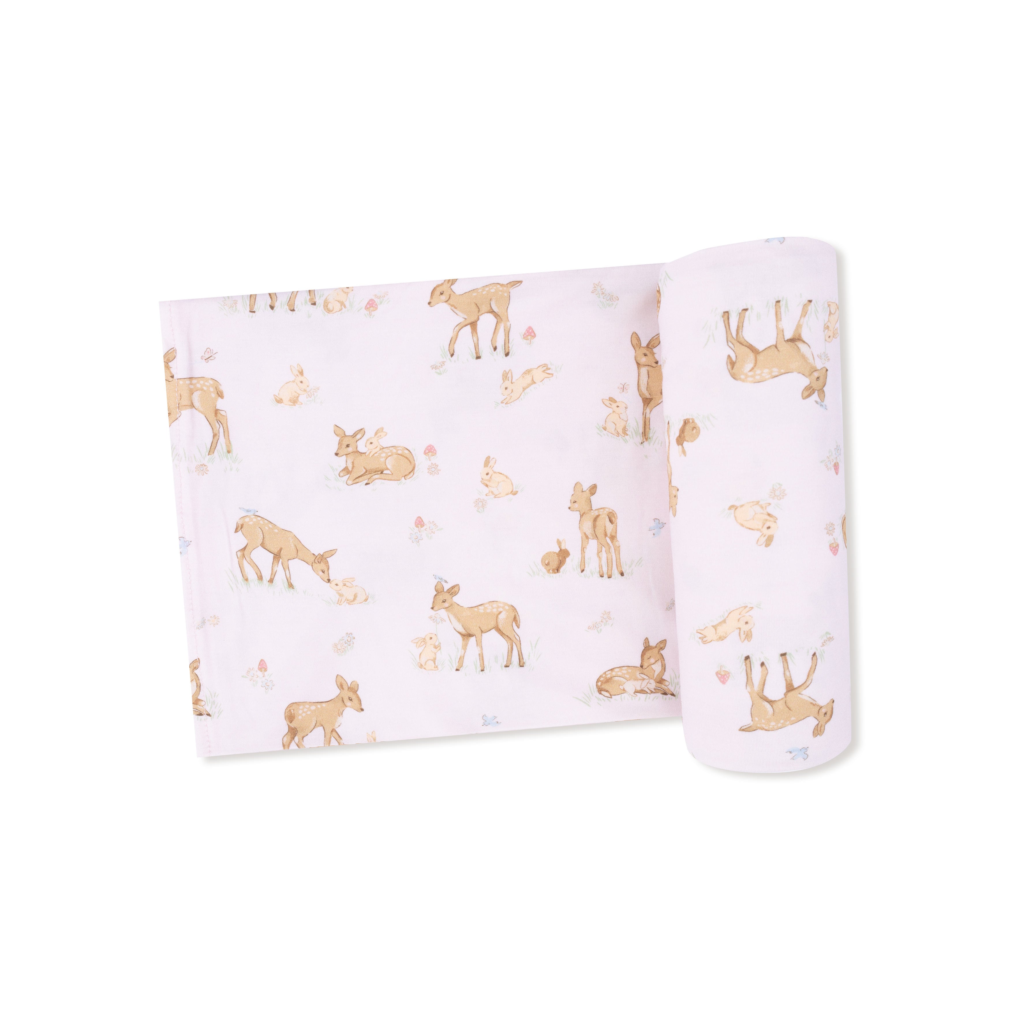 Swaddle Blanket in our  Little Fawn print from Angel Dear