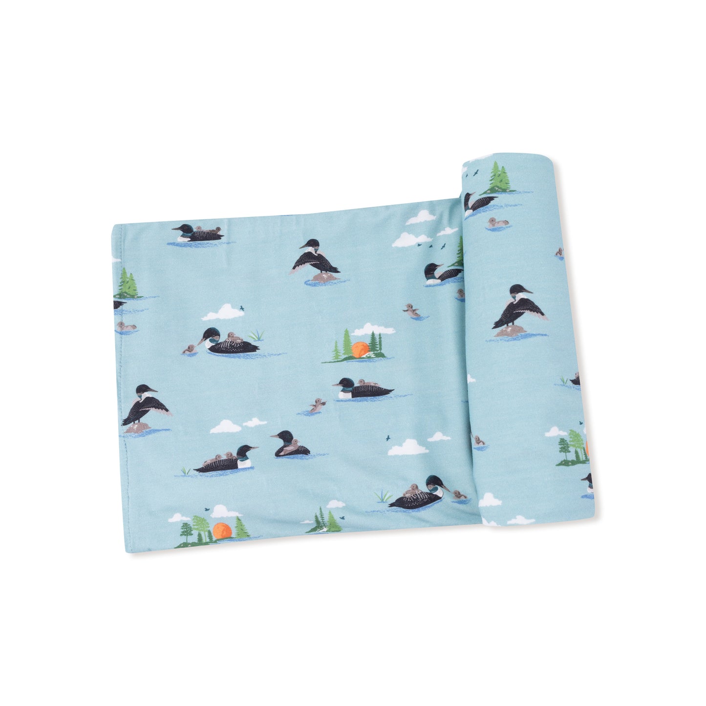 Swaddle Blanket in our  Loons print from Angel Dear