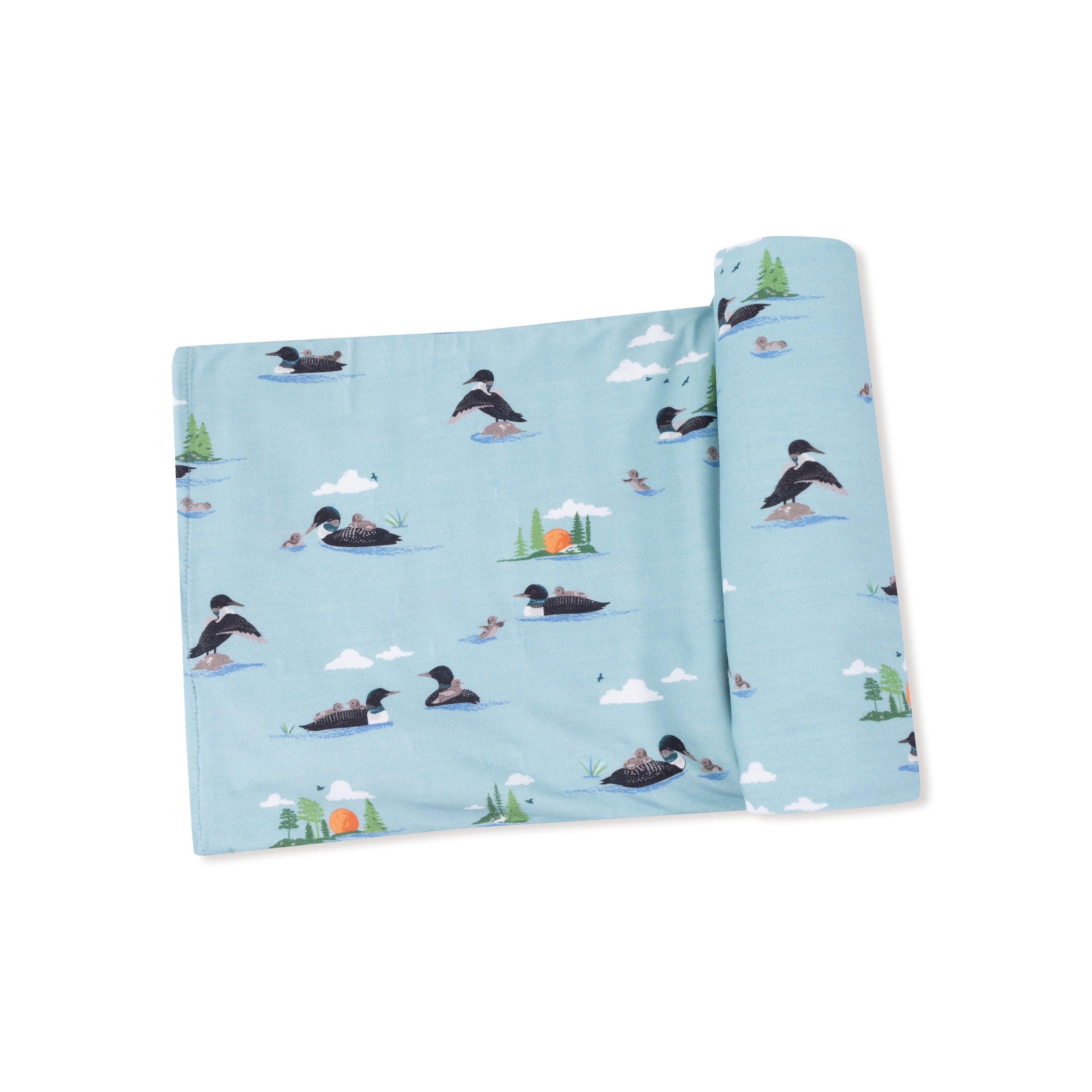 Swaddle Blanket in our  Loons print from Angel Dear