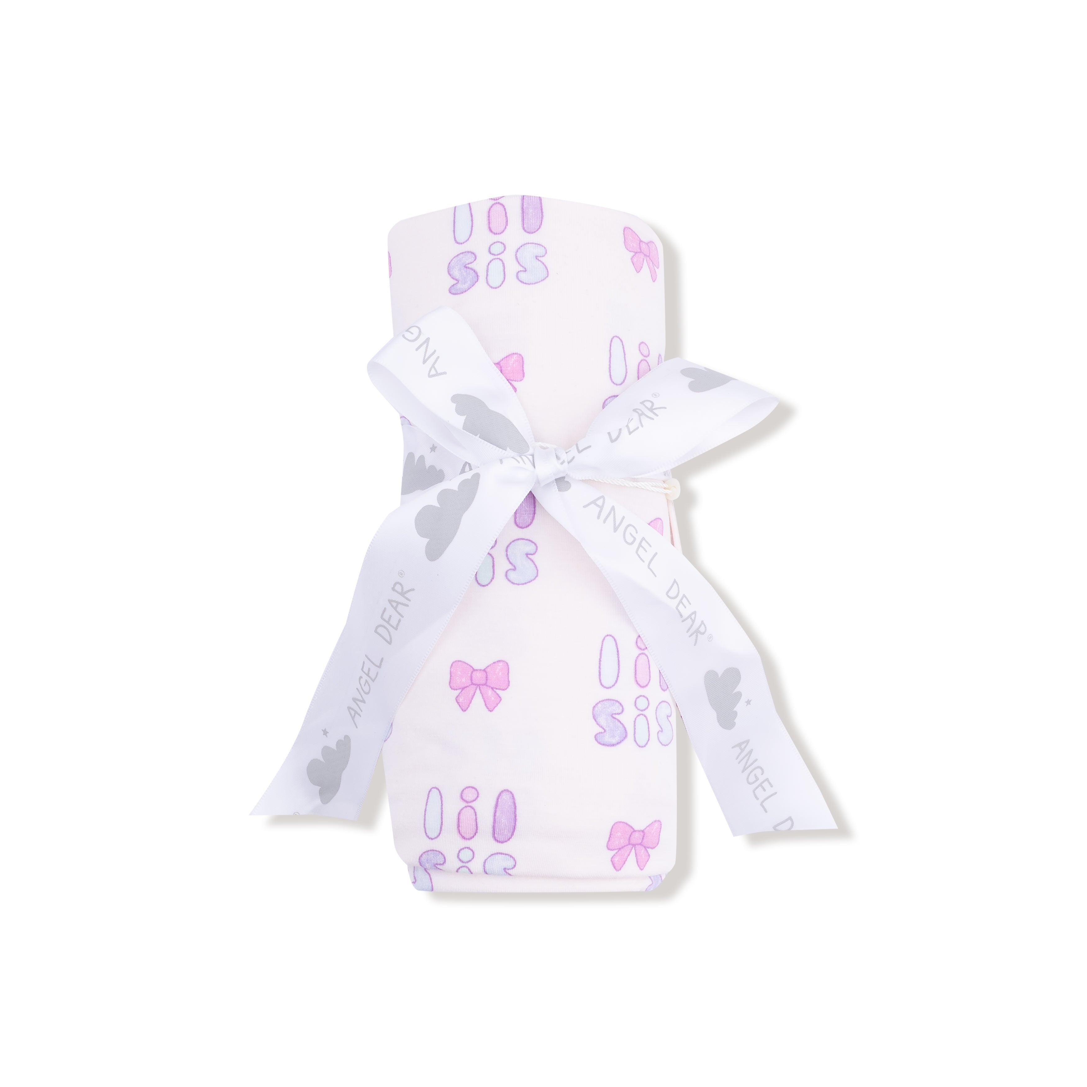 Swaddle Blanket in our  Lil Sis print from Angel Dear